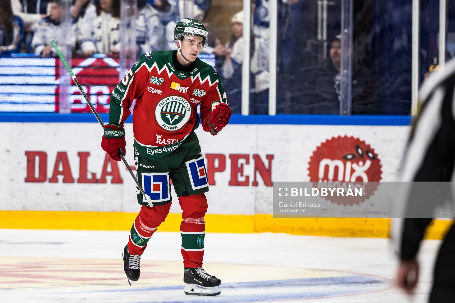 Frölundas Pontus Johansson jublar