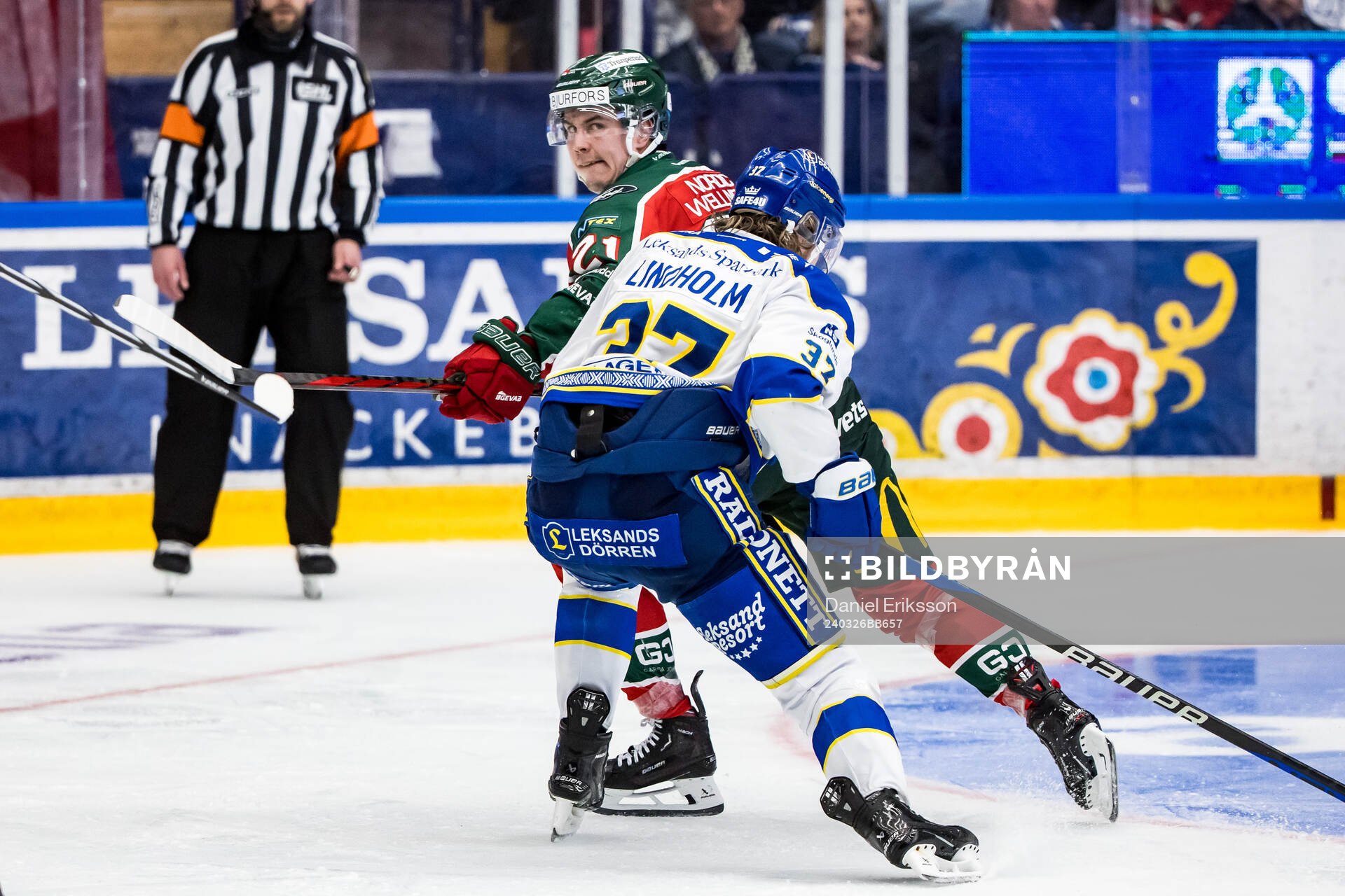 Frölundas Jere Innala och Leksands Anton Lindholm