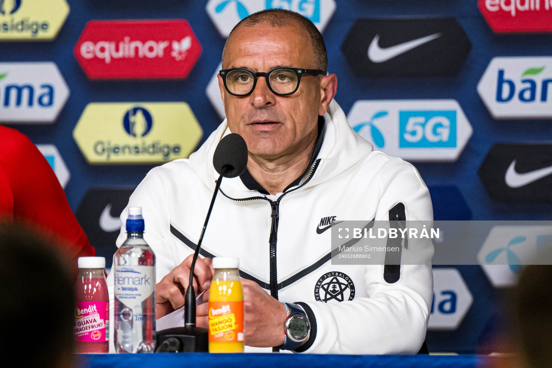 Francesco Calzona, head coach of Slovakia