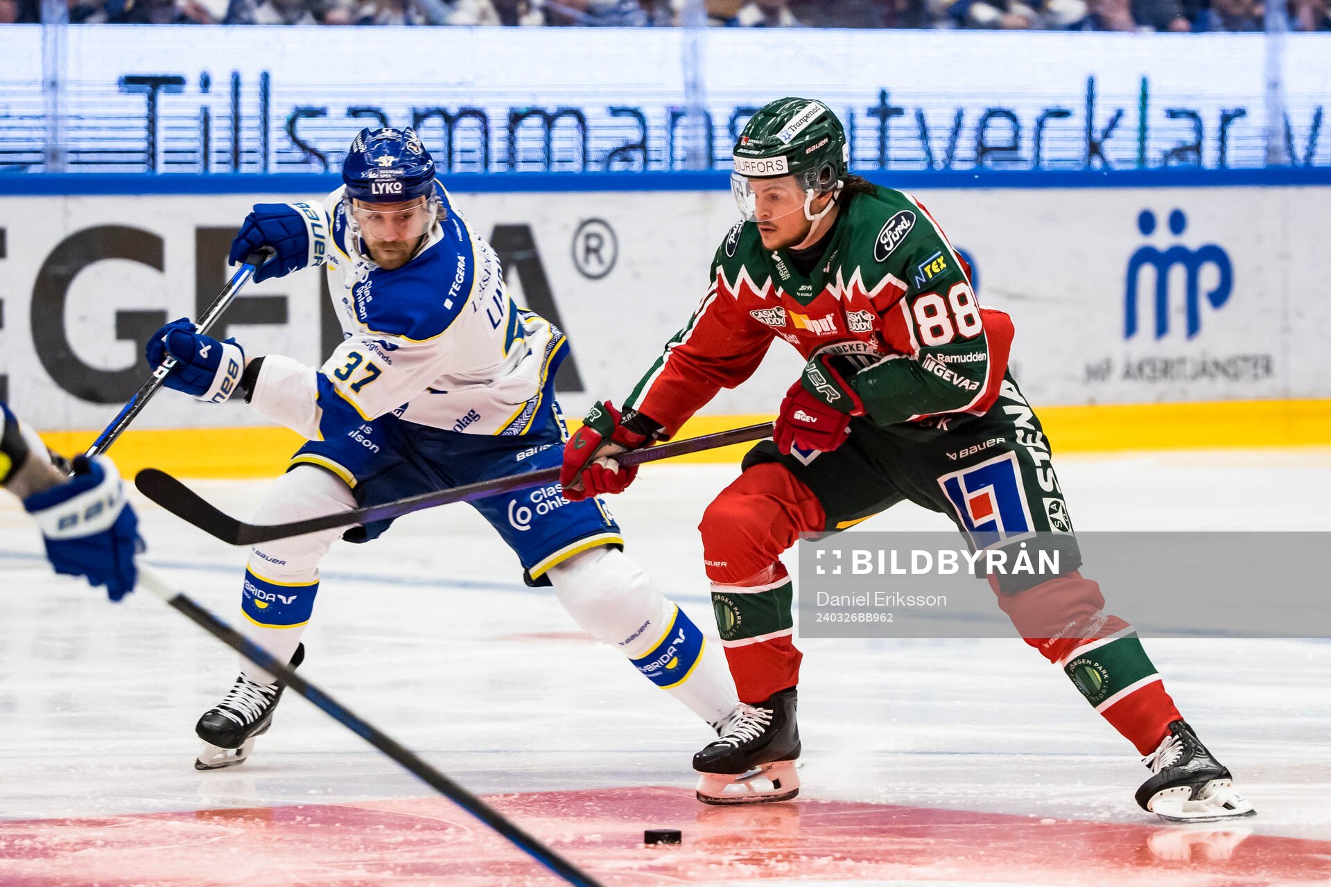 Leksands Anton Lindholm och Frölundas Malte Strömwall