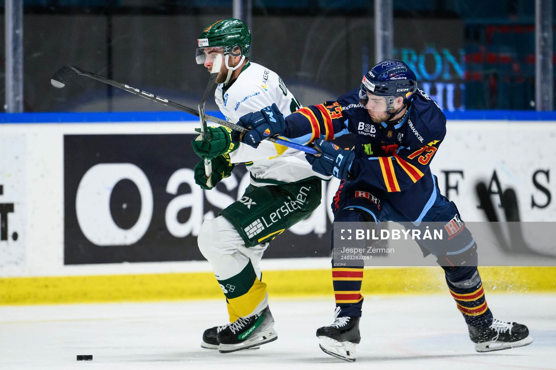 Björklövens Linus Cronholm och Djurgårdens Anton Gradin