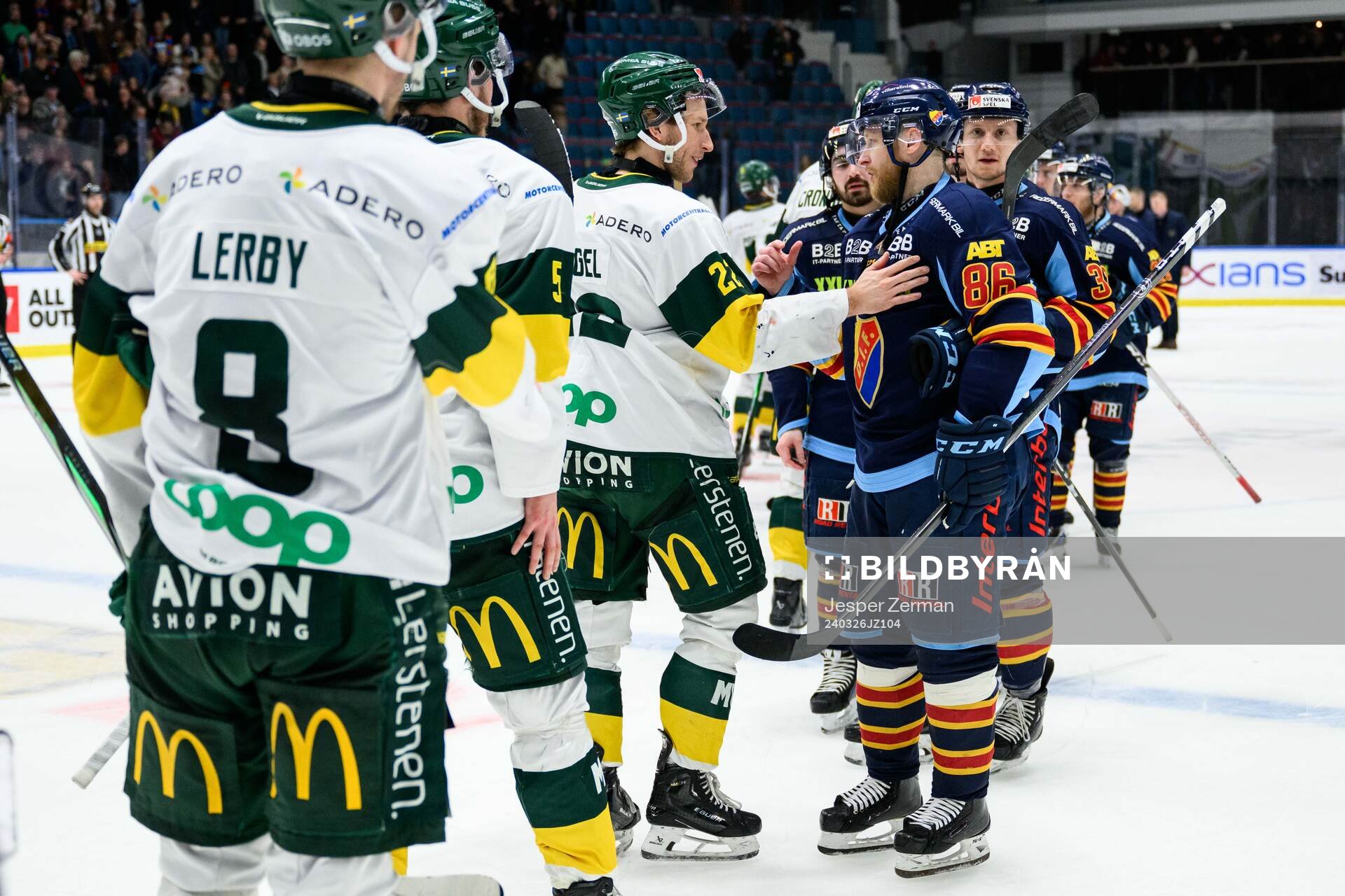 Björklövens Fredric Weigel och Djurgårdens Linus Klasen