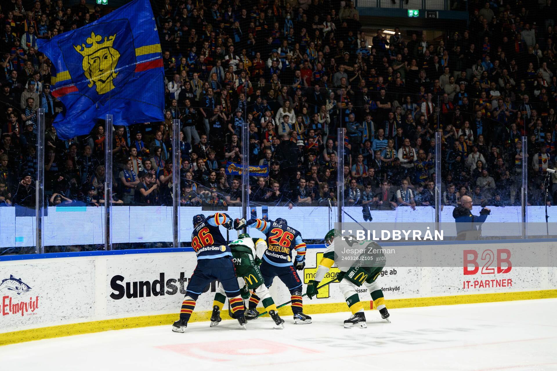 Djurgårdens Linus Klasen och Emil Berglund mot