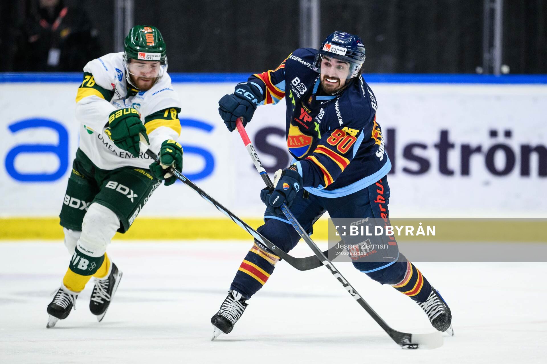 Björklövens Sakke Hämäläinen och Djurgårdens Kevin