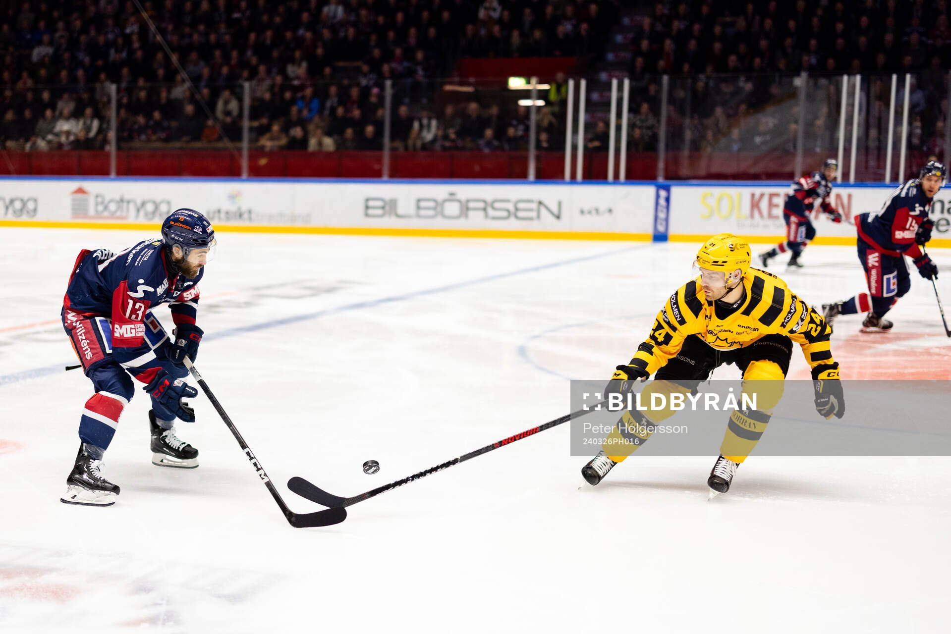 Linköpings Anthony Greco och Skellefteås Oscar Lindberg