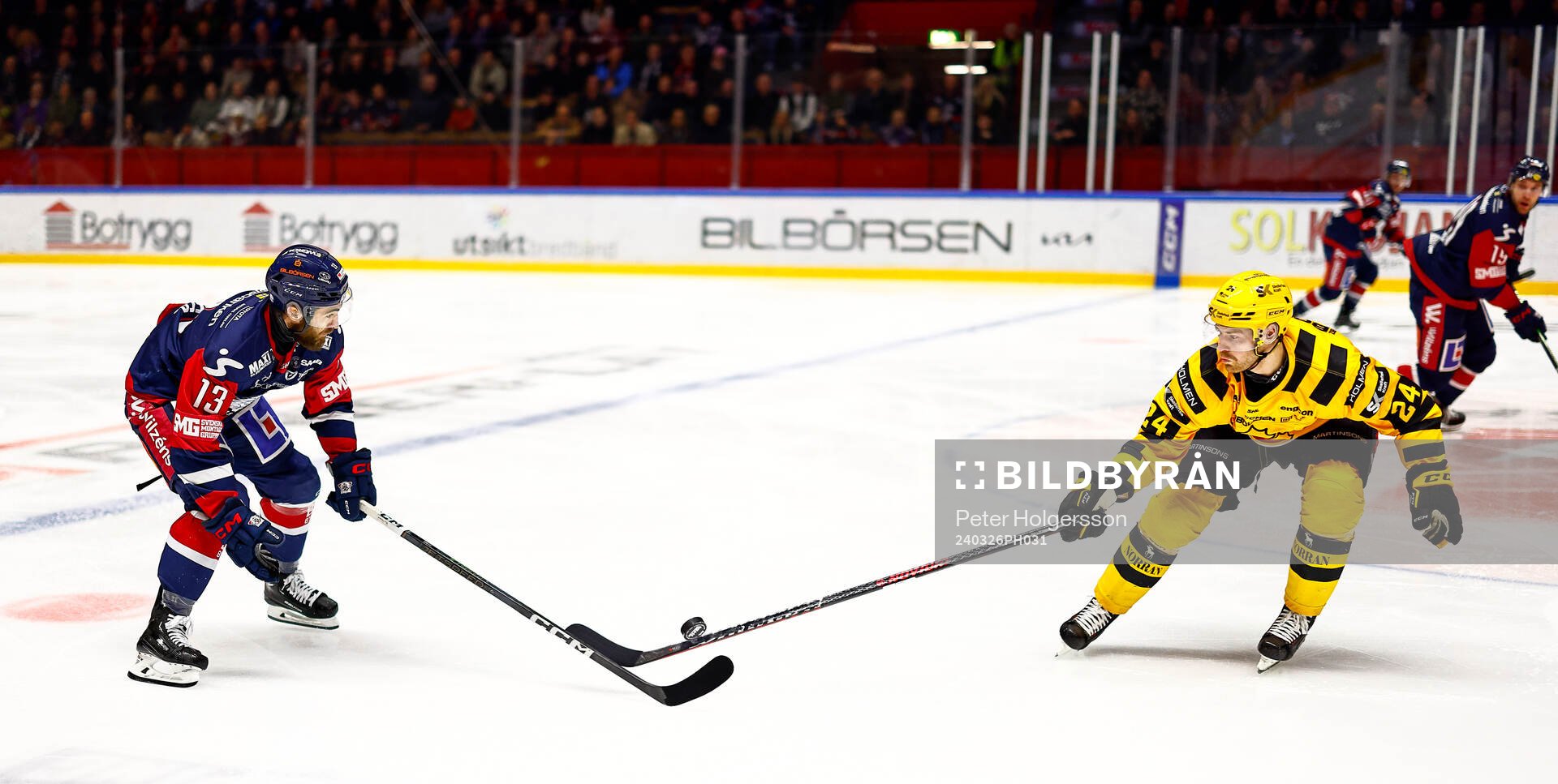 Linköpings Anthony Greco och Skellefteås Oscar Lindberg