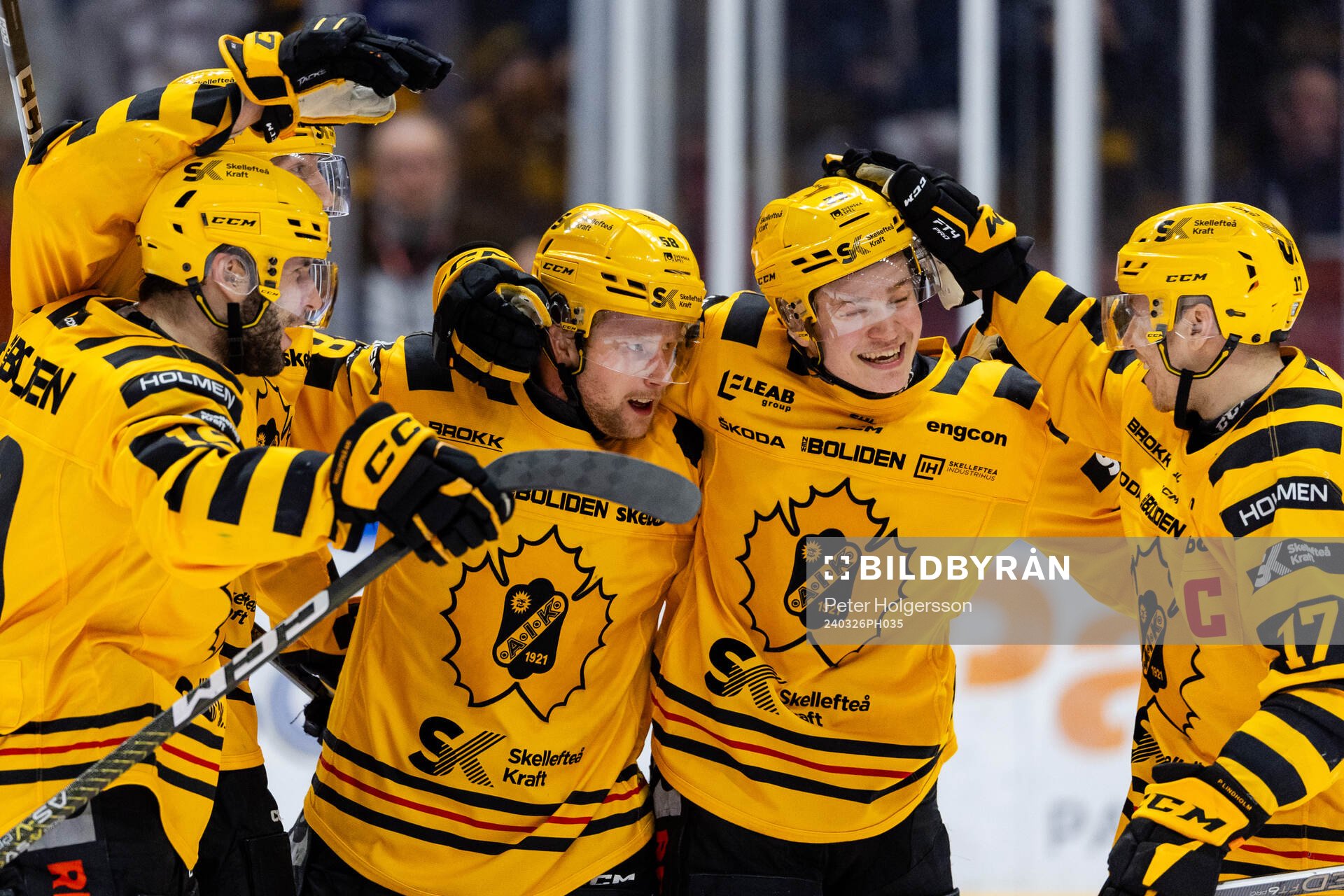 Skellefteås Oskar Nilsson jublar