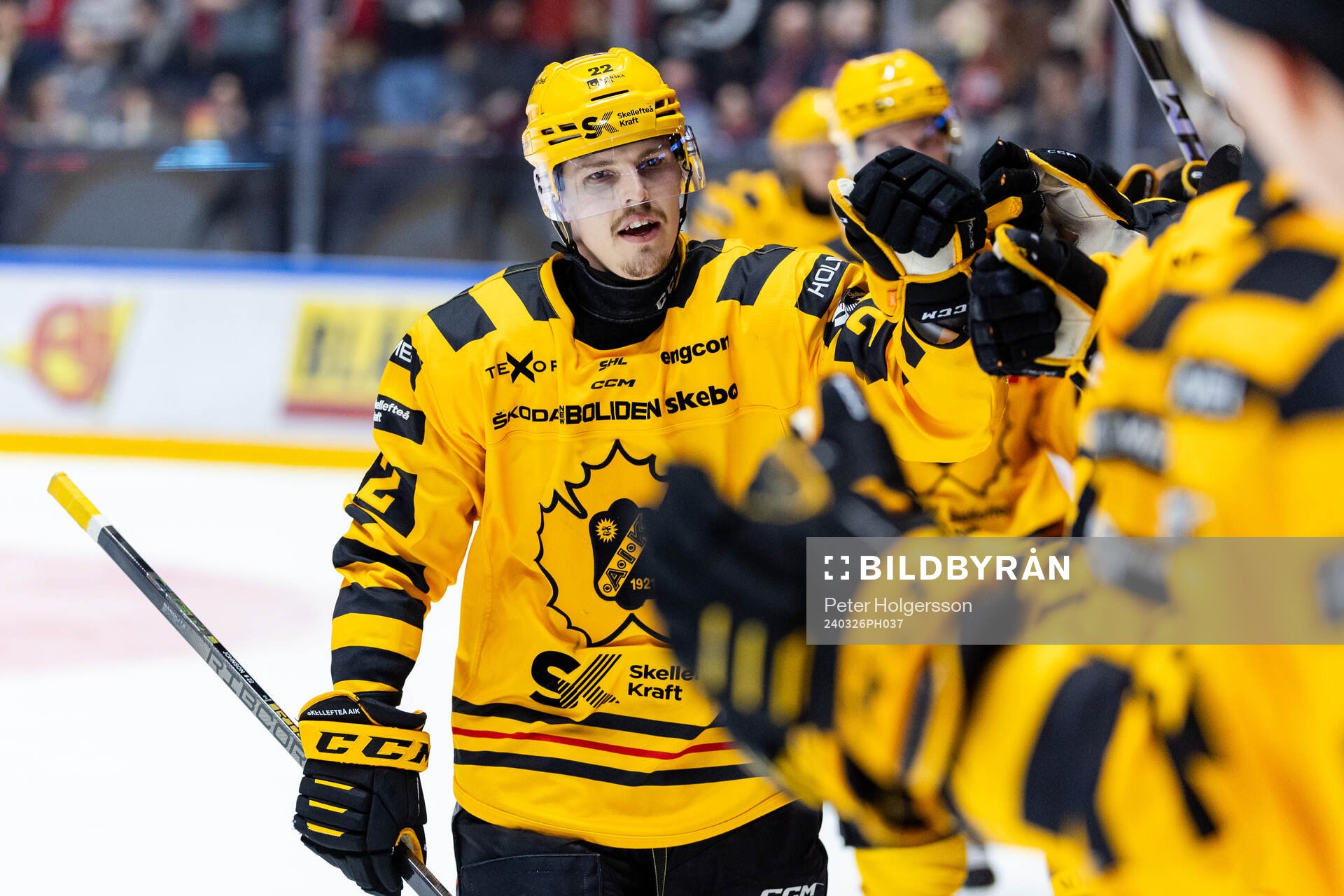Skellefteås Jonathan Johnson jublar