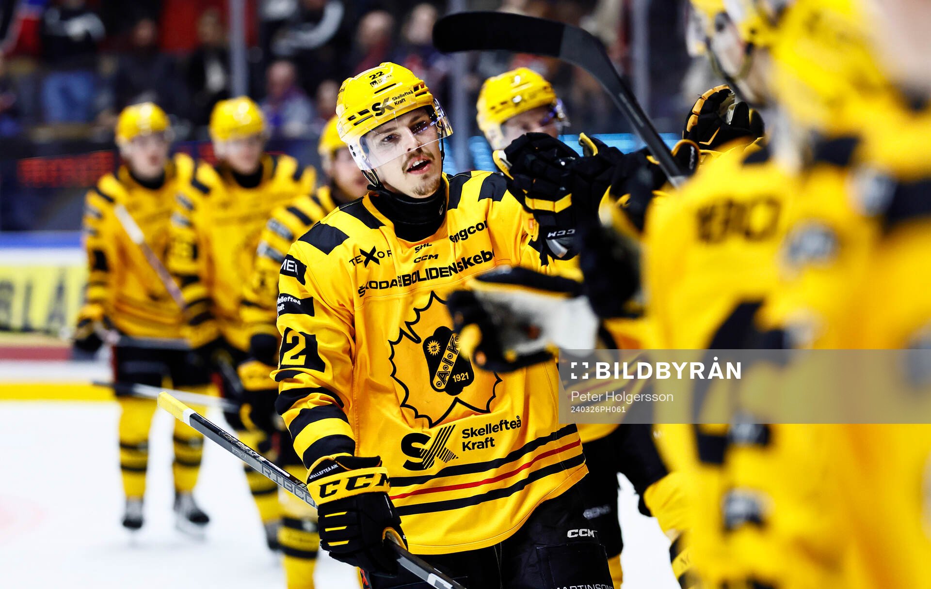 Skellefteås Jonathan Johnson jublar