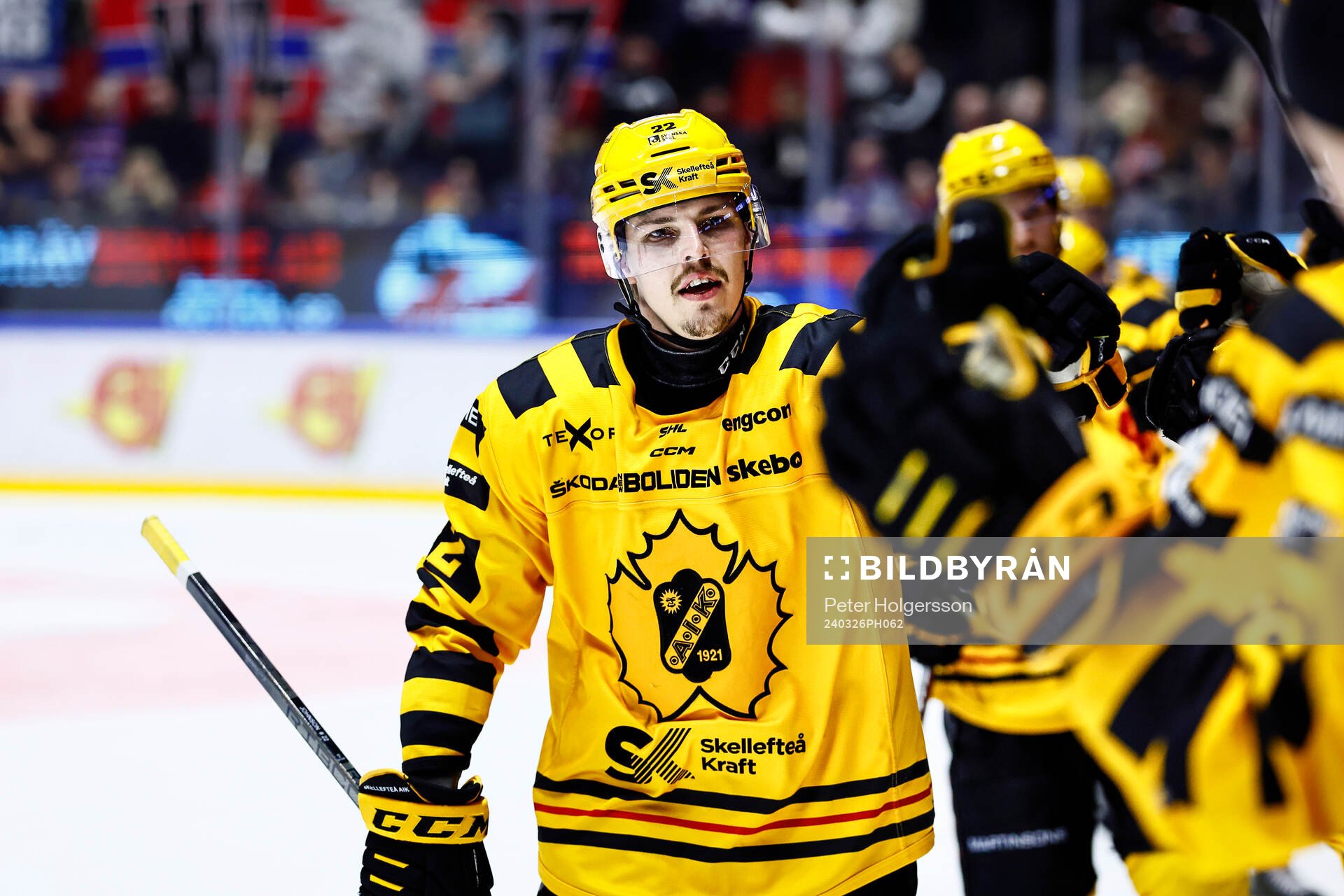 Skellefteås Jonathan Johnson jublar
