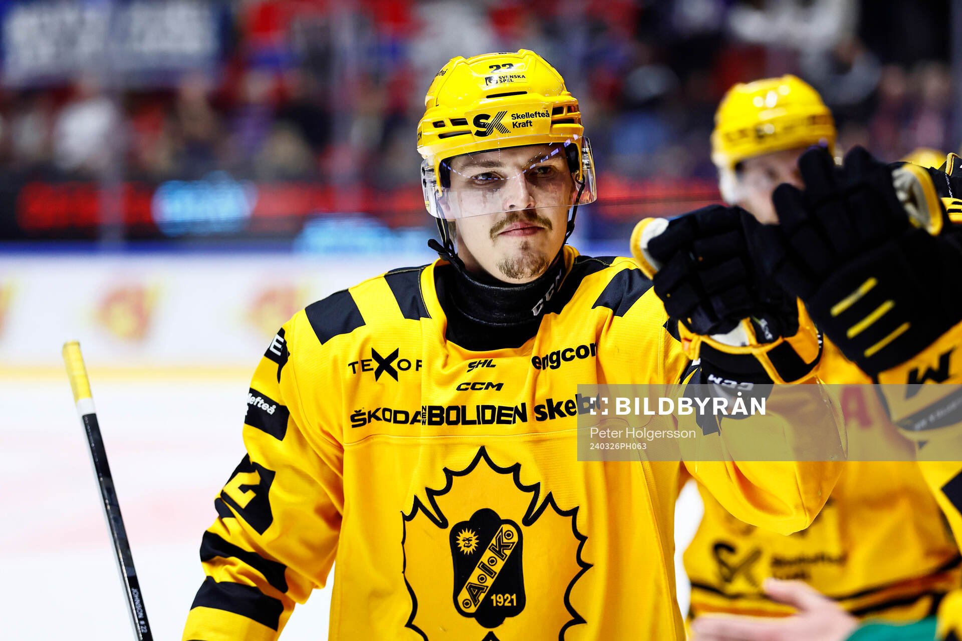 Skellefteås Jonathan Johnson jublar