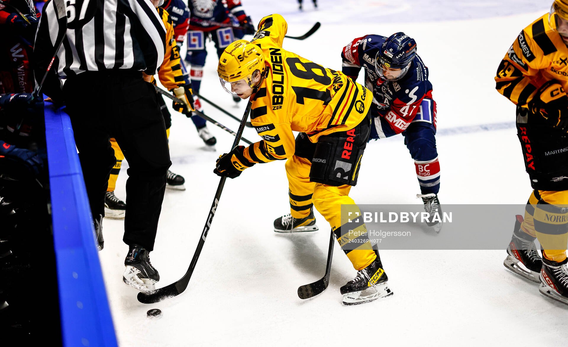 Skellefteås Elias Stenman och Linköpings Broc Little