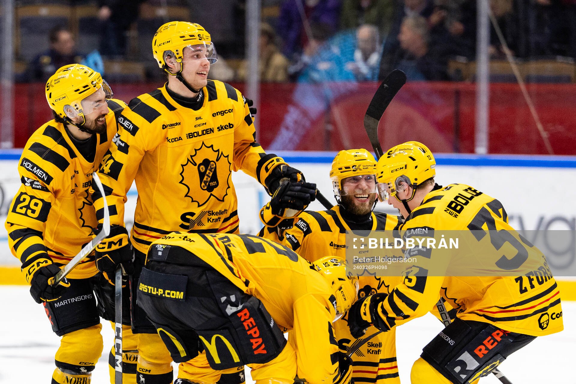 Skellefteås spelare jublar