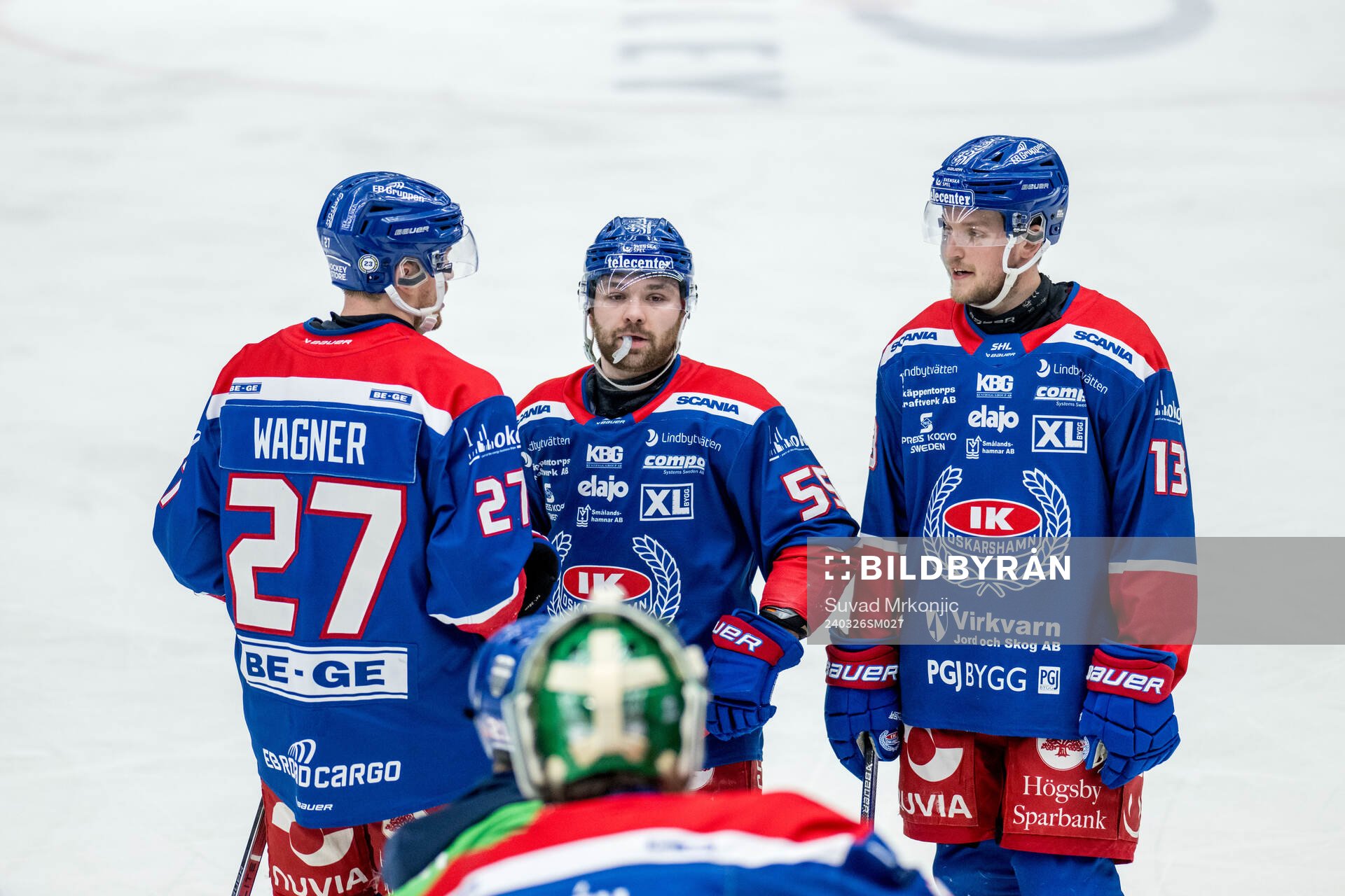 Oskarshamns Austin Wagner, David Quenneville och Rasmus