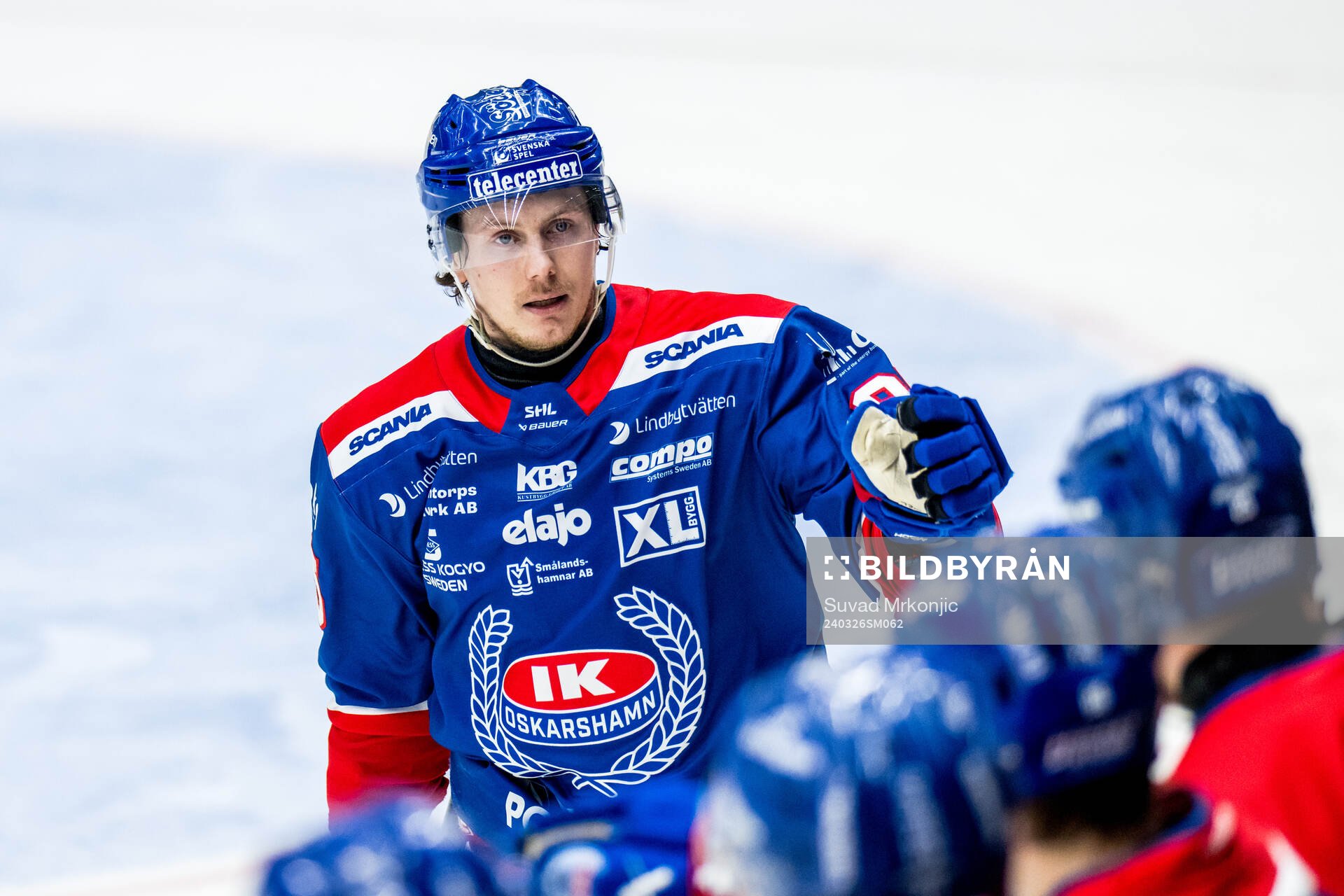 Oskarshamns Nick Olesen jublar