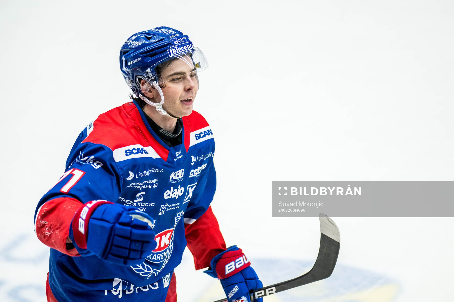 Oskarshamns Viktor Lodin jublar