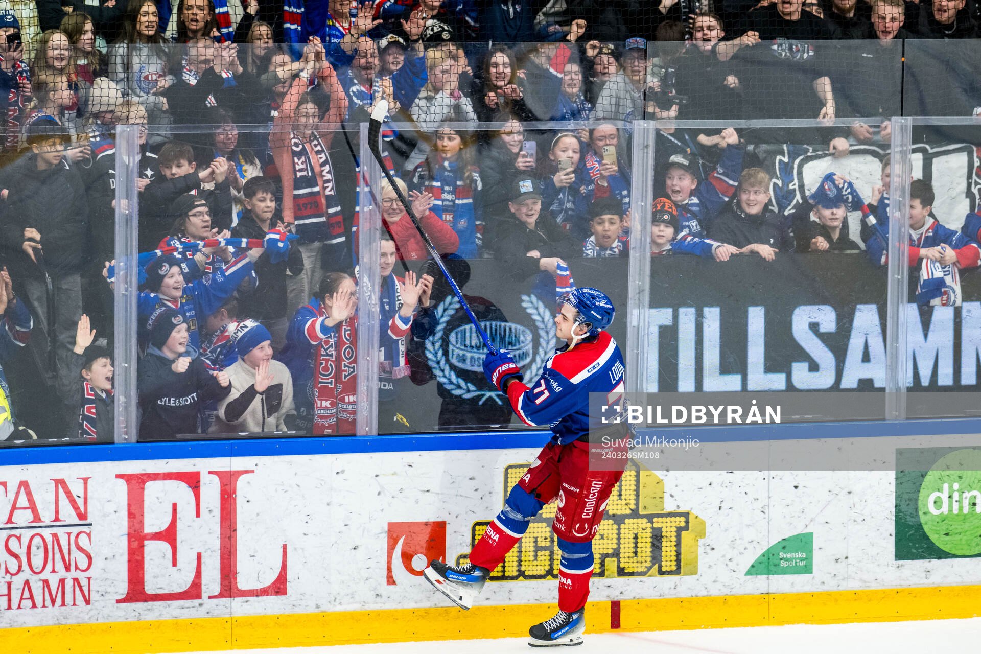 Oskarshamns Viktor Lodin jublar