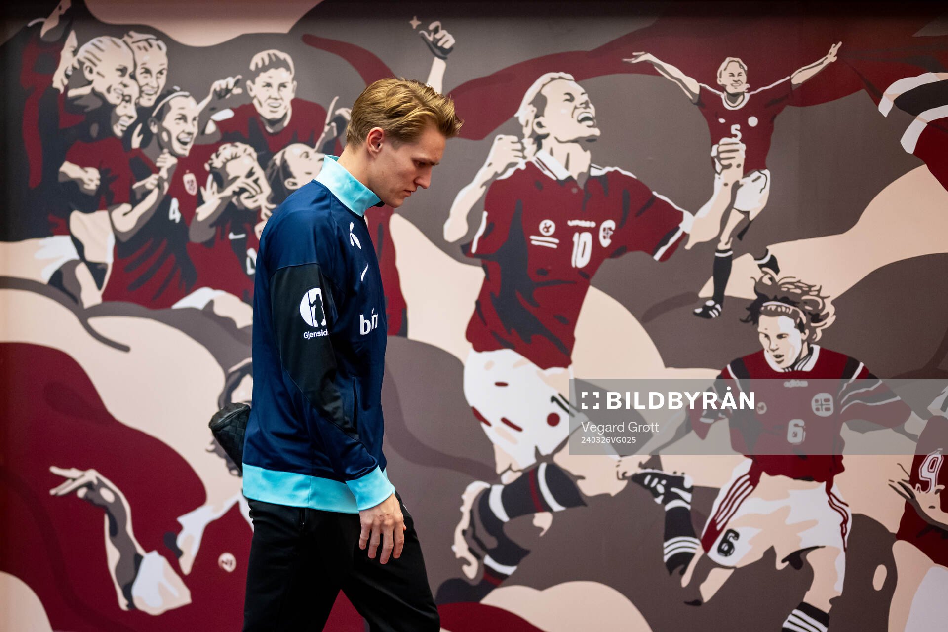 Martin Ødegaard of Norway arrives