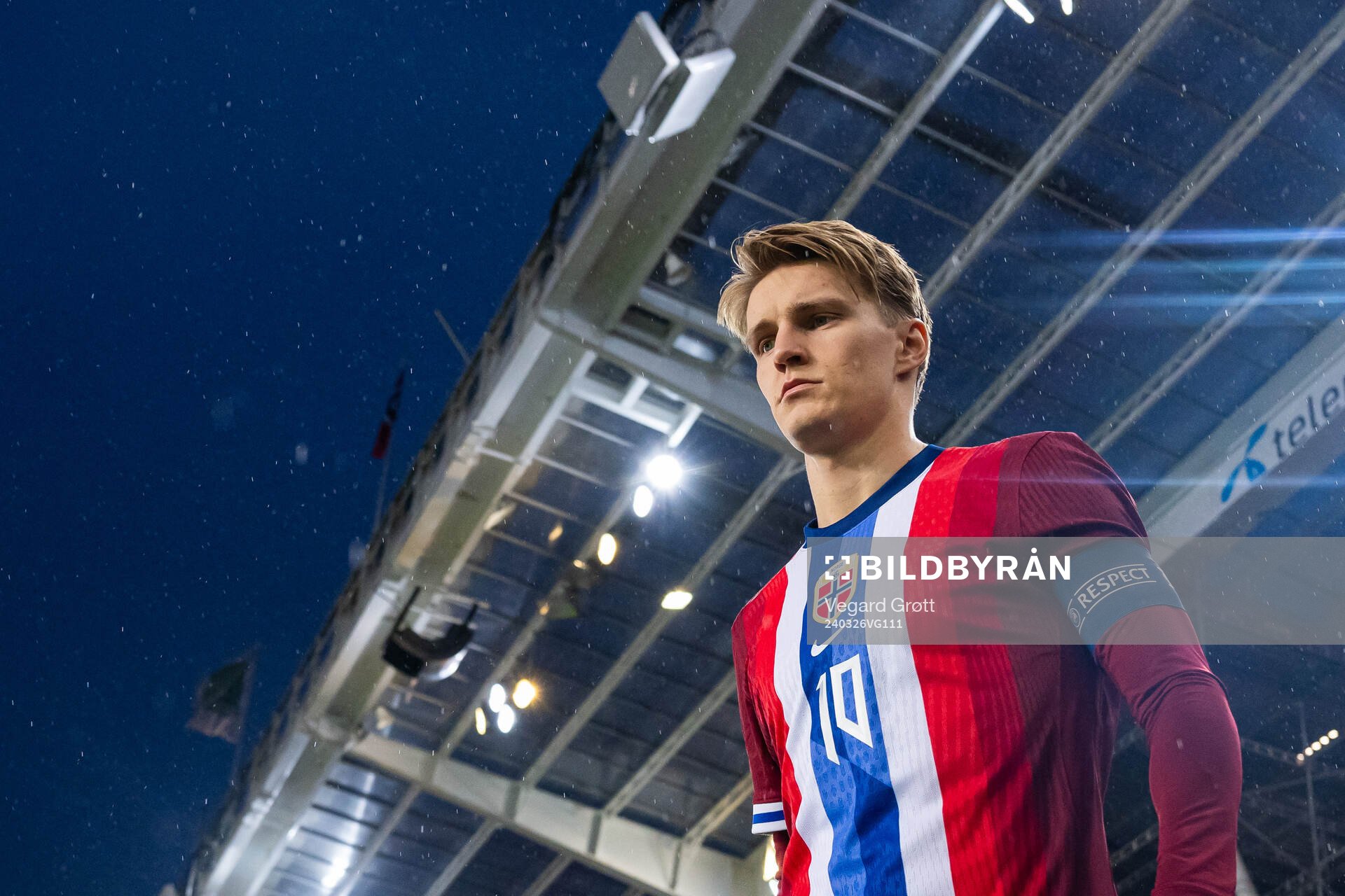 Martin Ødegaard of Norway enters the pitch