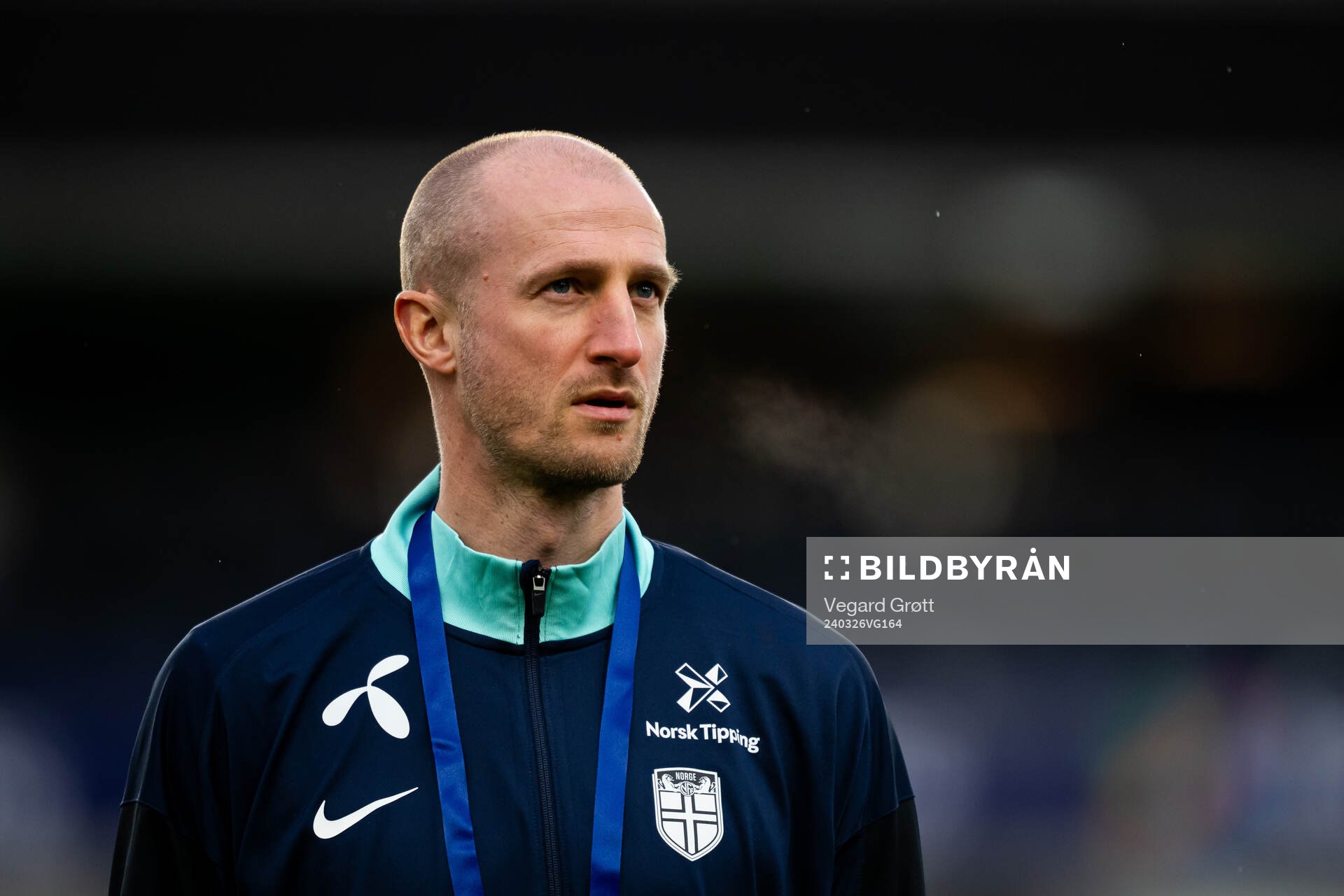 Brede Hangeland, player manager of Norway, ahead of the international friendly football match between Norway and Slovakia on March 26, 2024 in Oslo.