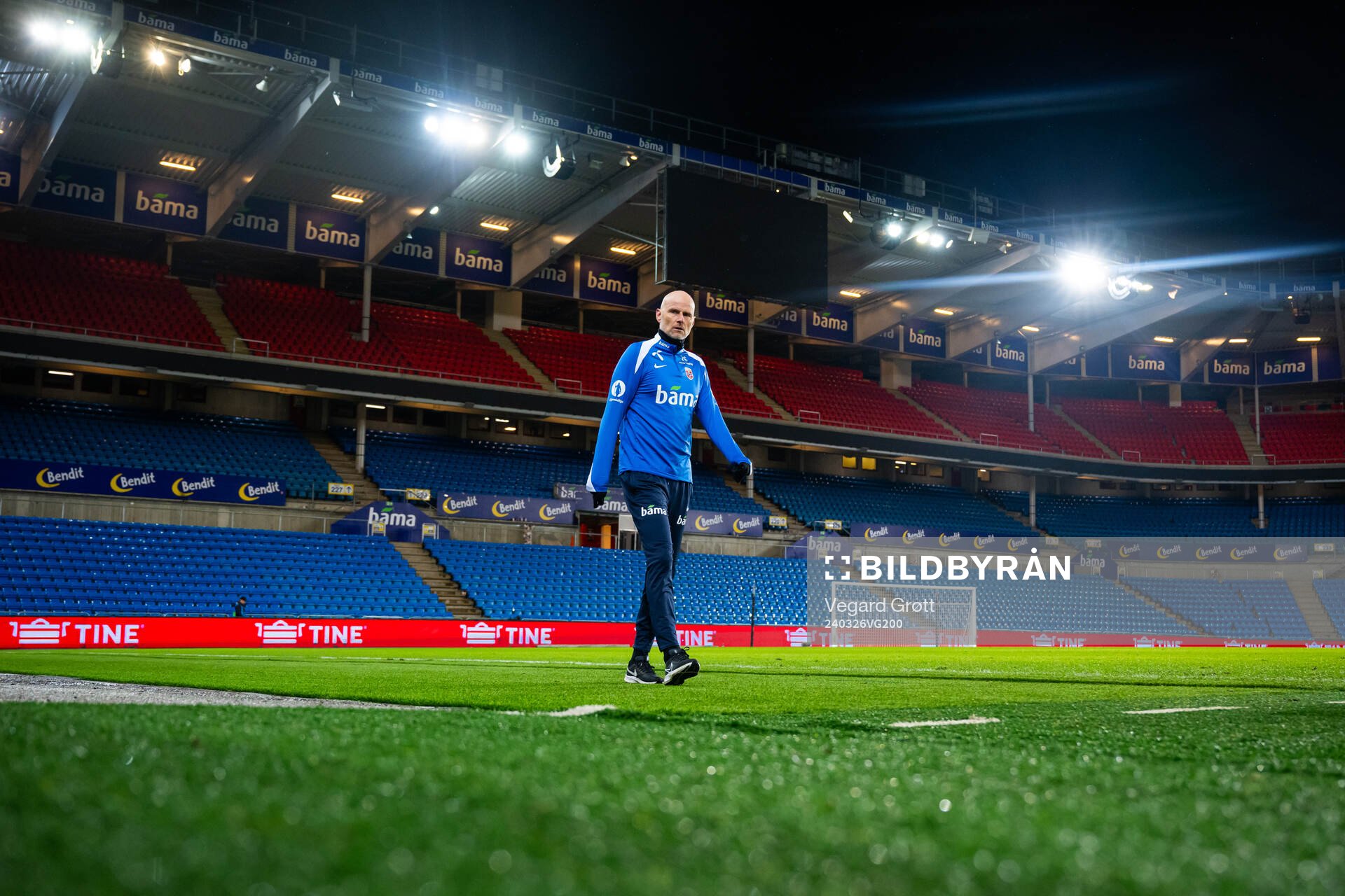 Ståle Solbakken, head coach of Norway, after the international friendly football match between Norway and Slovakia on March 26, 2024 in Oslo.