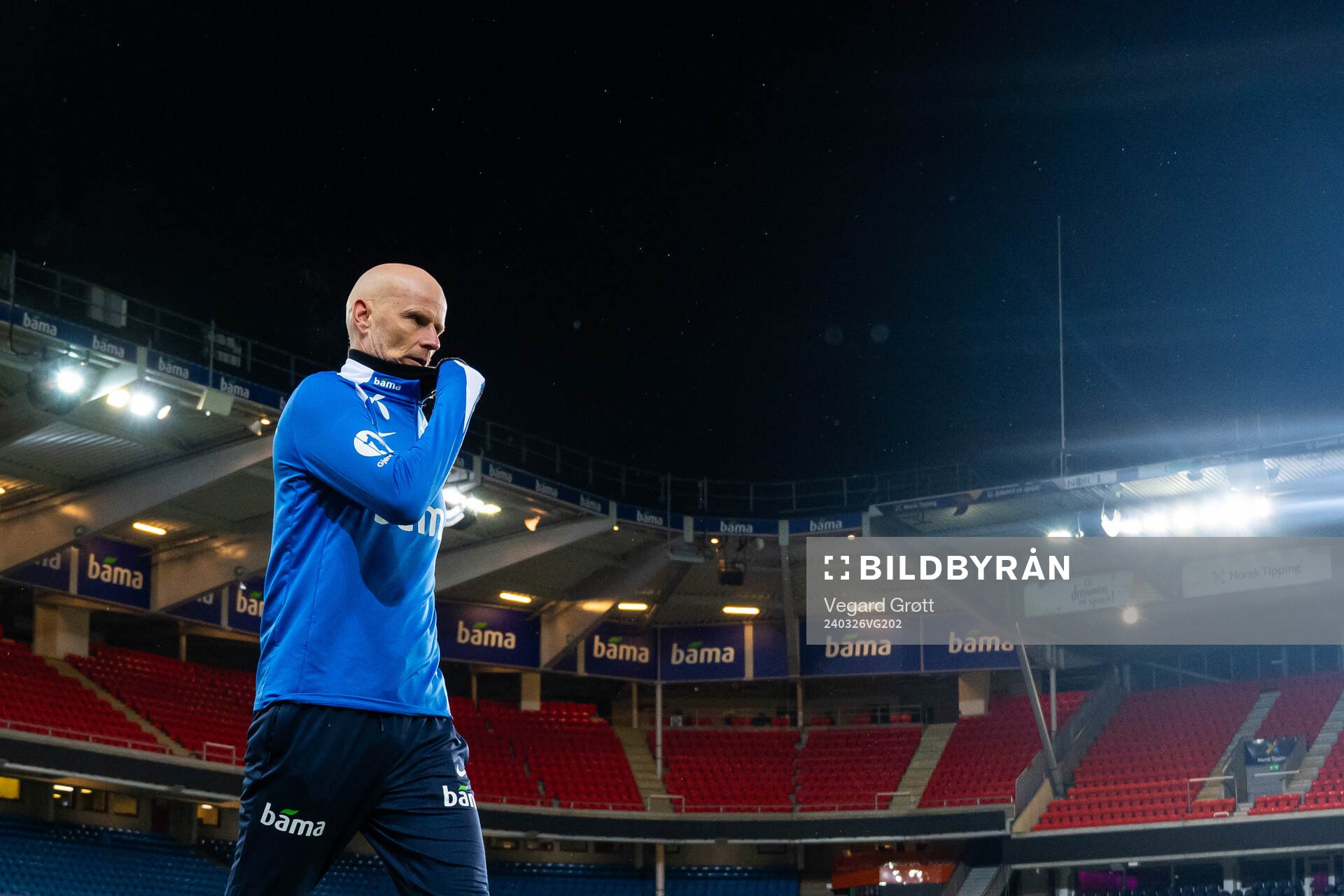 Ståle Solbakken, head coach of Norway, after the international friendly football match between Norway and Slovakia on March 26, 2024 in Oslo.