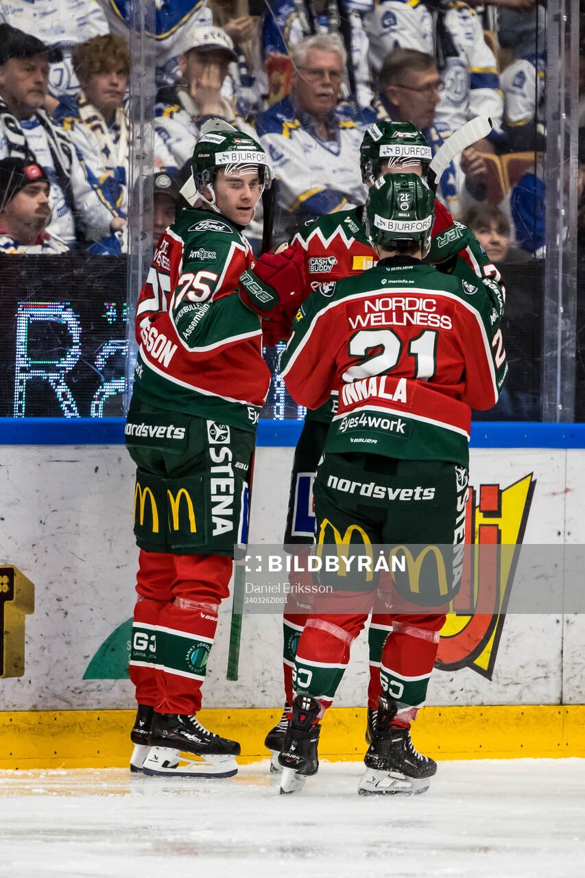 Frölundas Pontus Johansson jublar