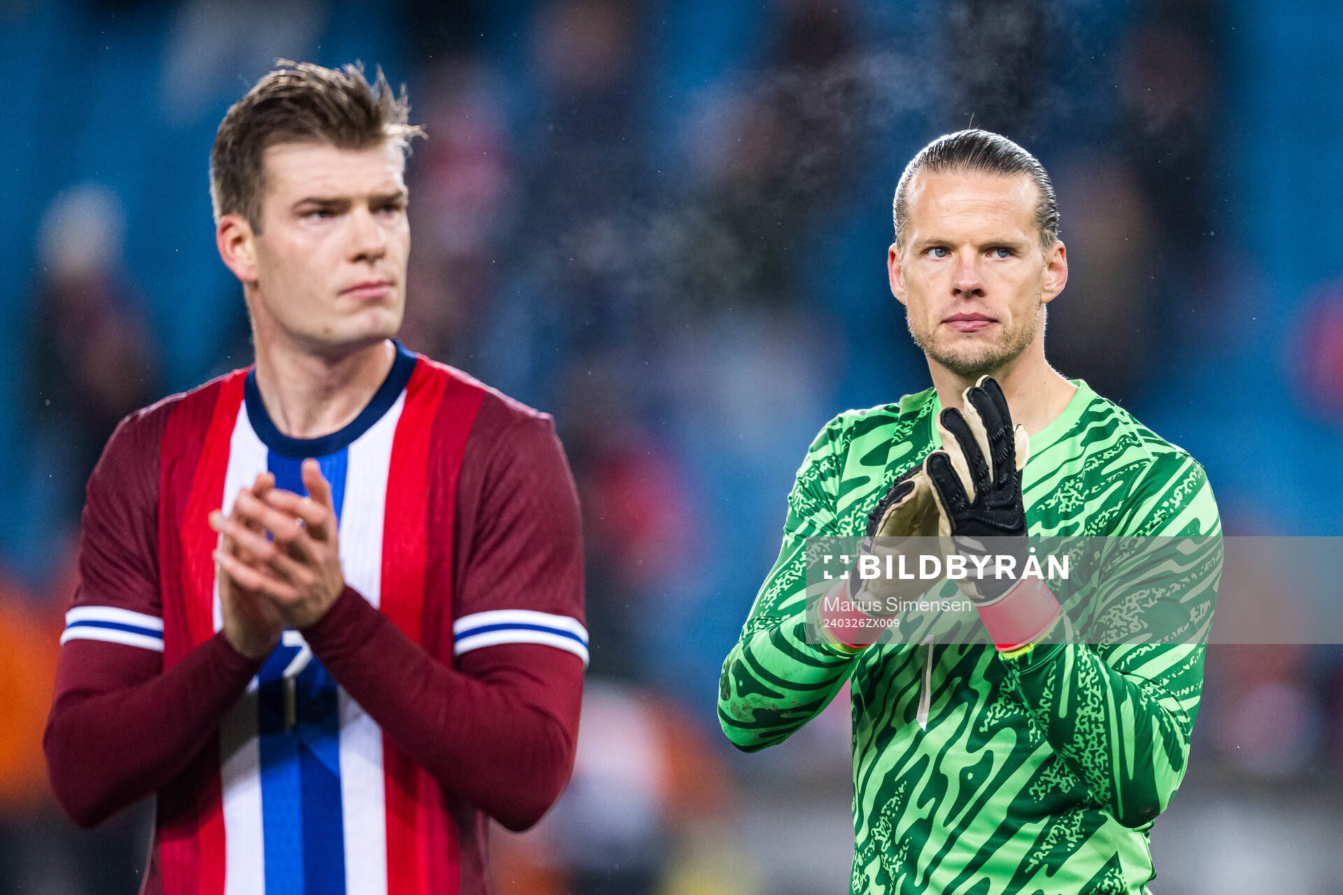 Ørjan Håskjold Nyland of Norway looks dejected