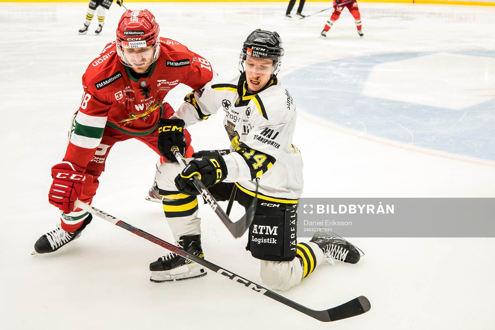 AIKs Oscar Öhman och Moras Henrik Eriksson