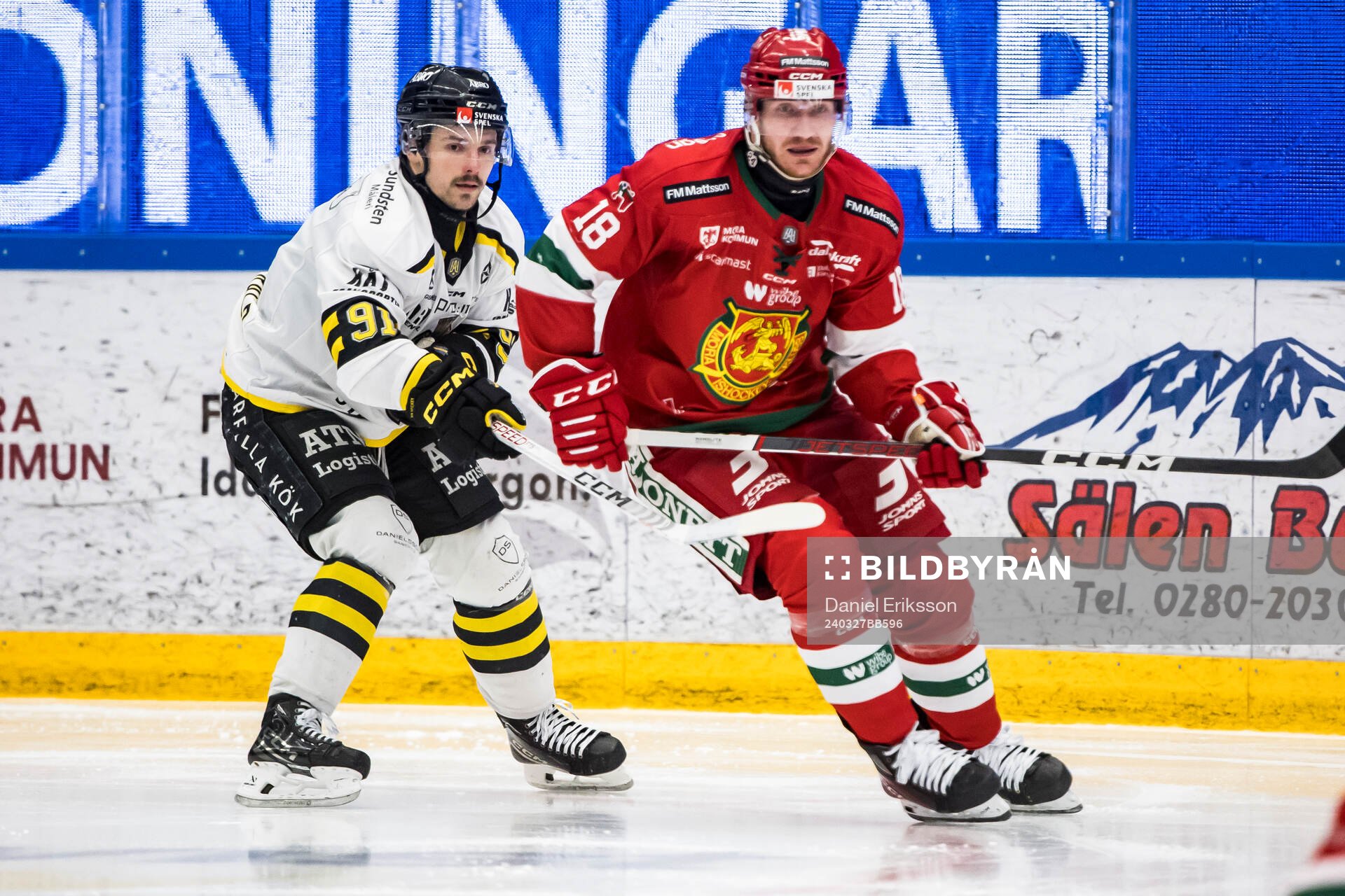 AIKs Gerry Fitzgerald och Moras Henrik Eriksson
