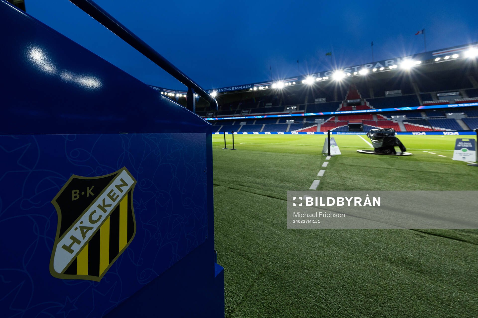 The club logo of Häcken