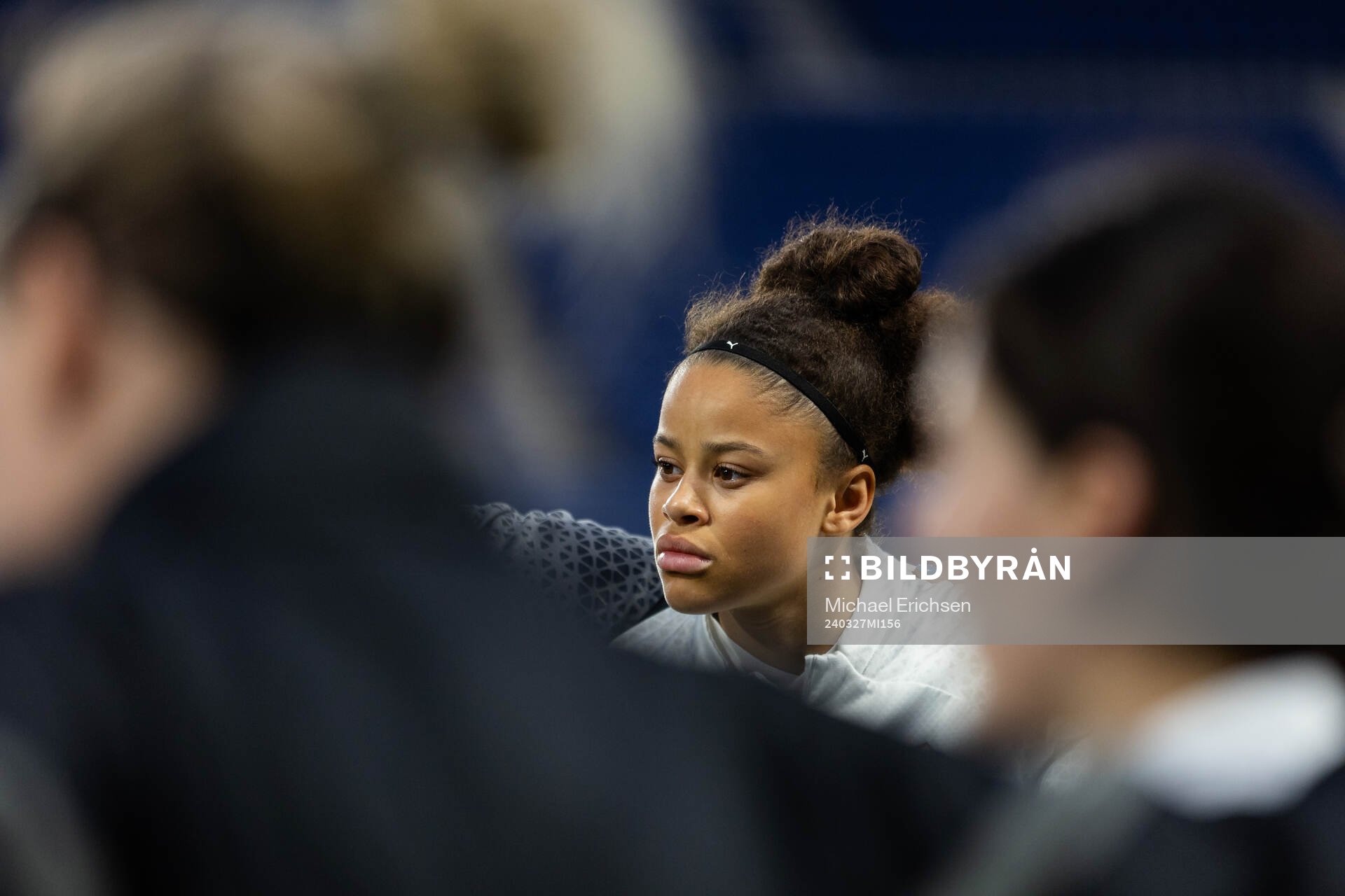 Felicia Schröder of Häcken after a training session with Häcken on March 27, 2024 in Paris. 