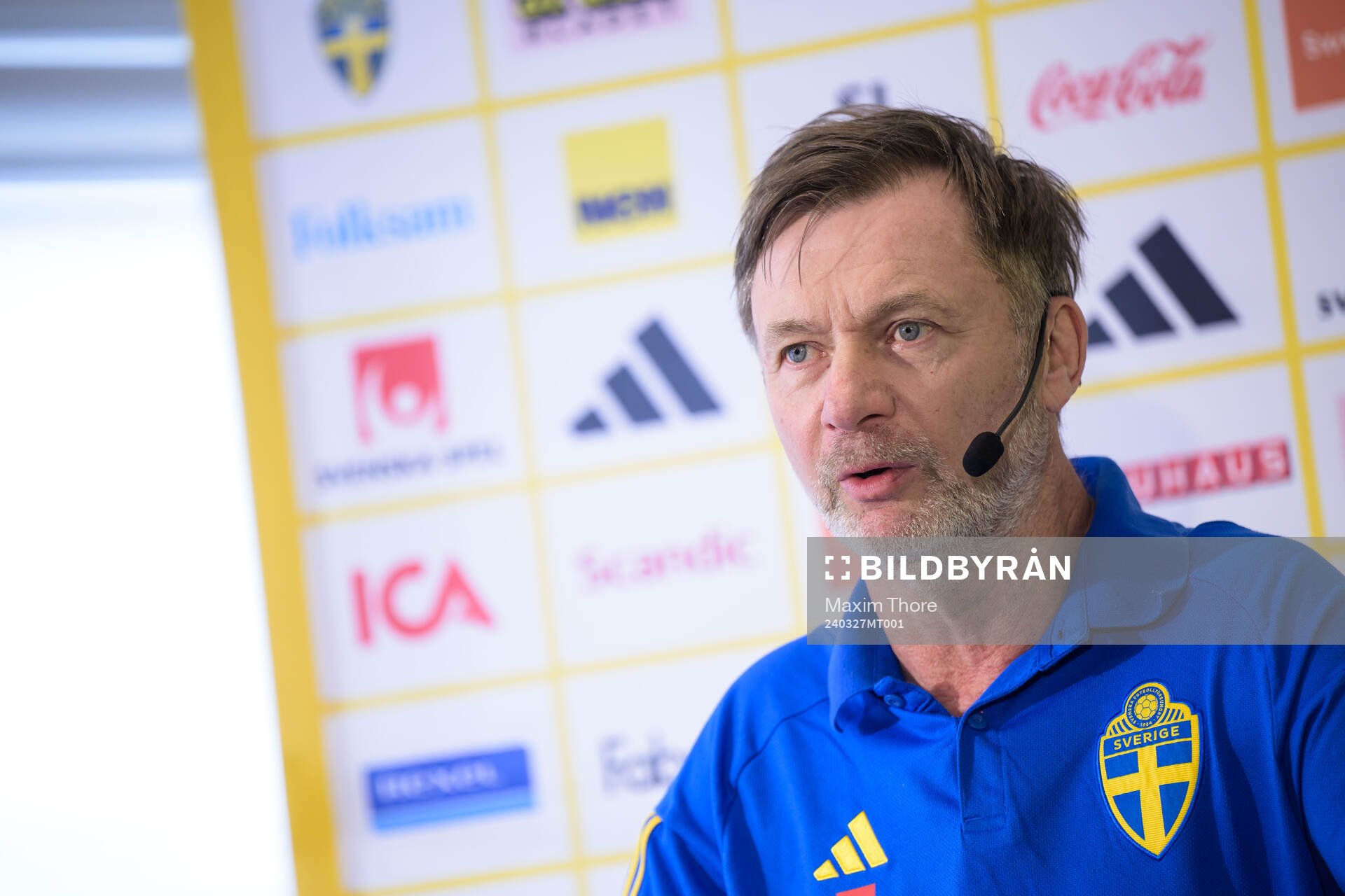 Peter Gerhardsson, head coach of the Swedish women's