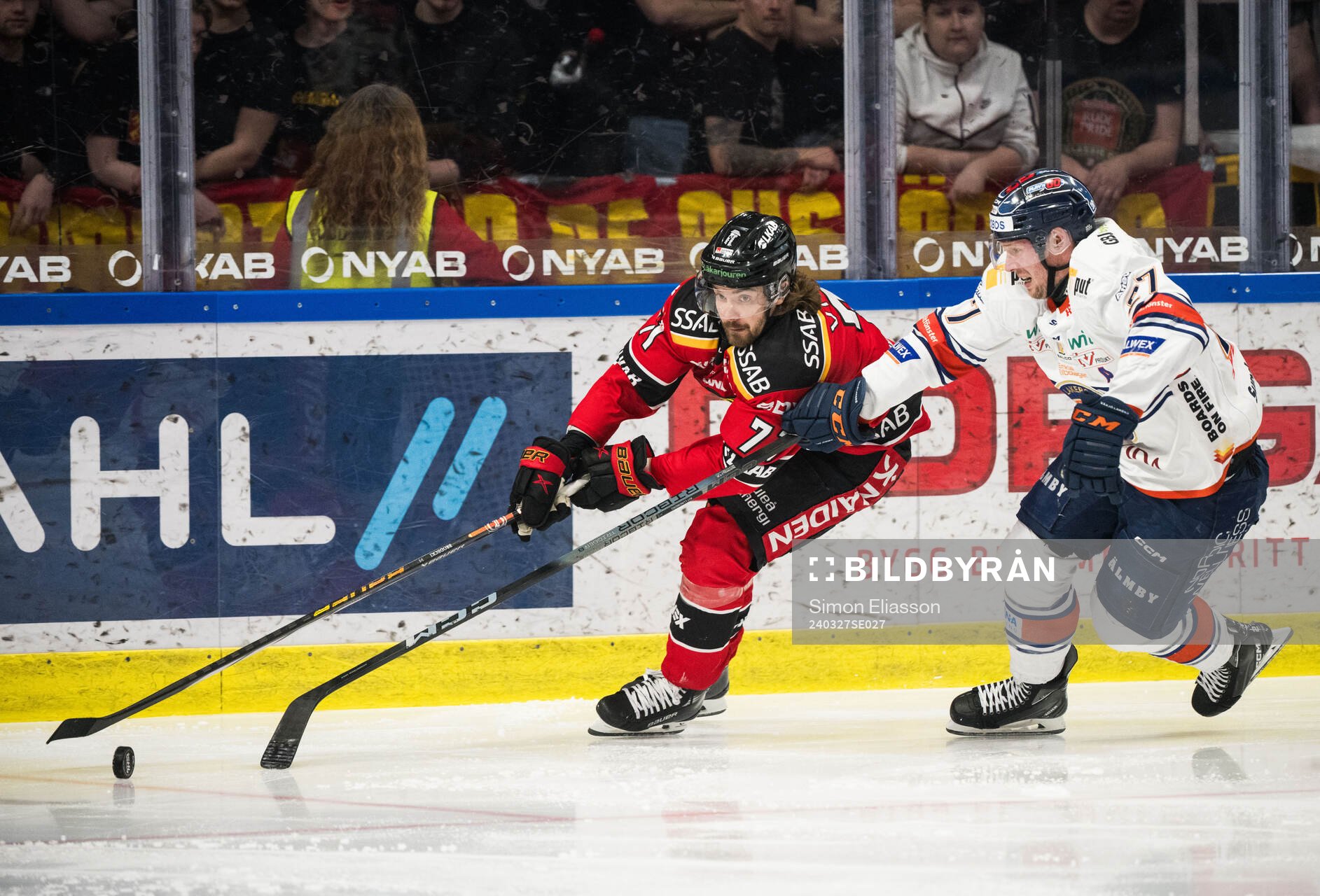 Luleås Adam Brodecki och Växjös Martin Lundberg