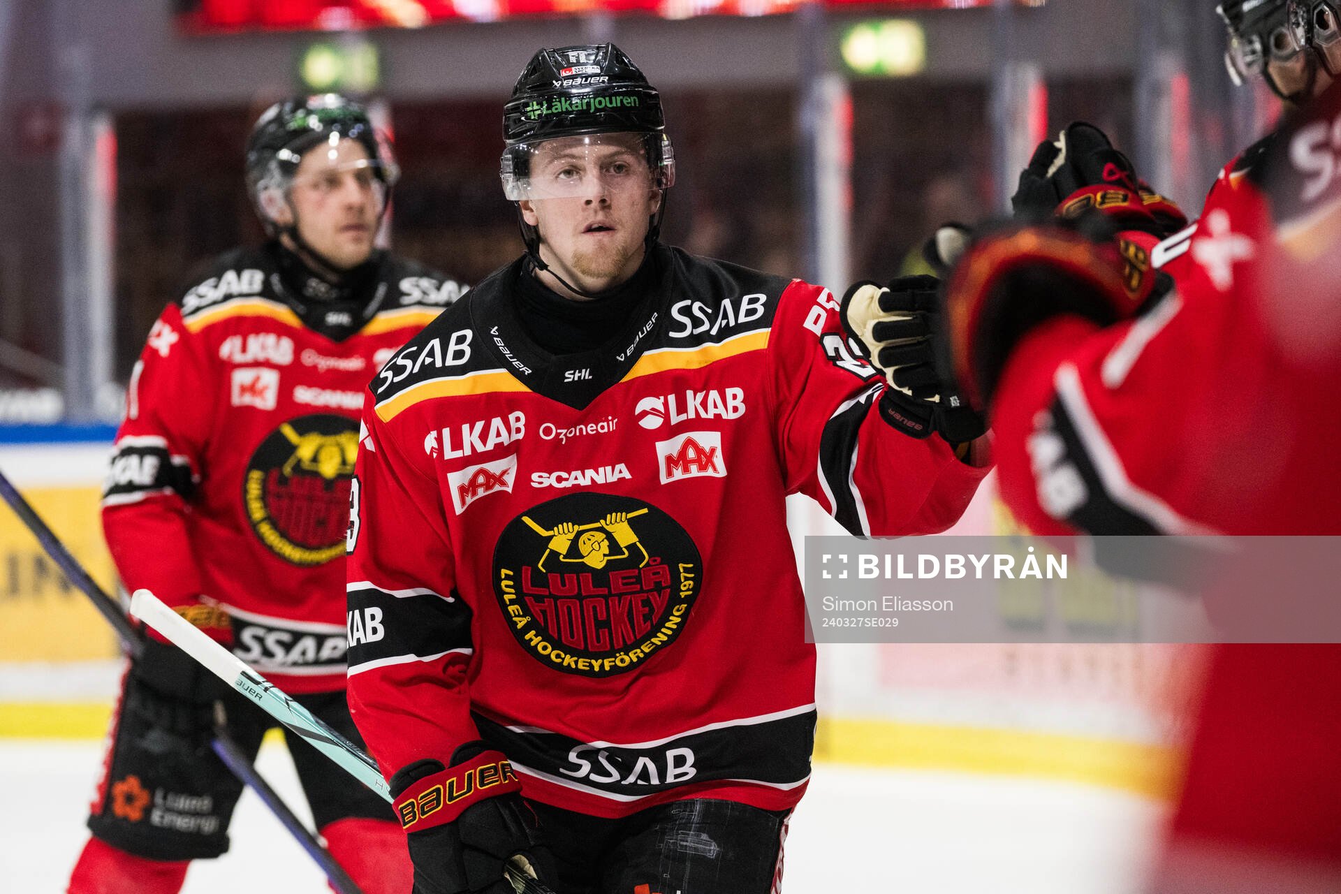 Luleås Jesper Sellgren jublar