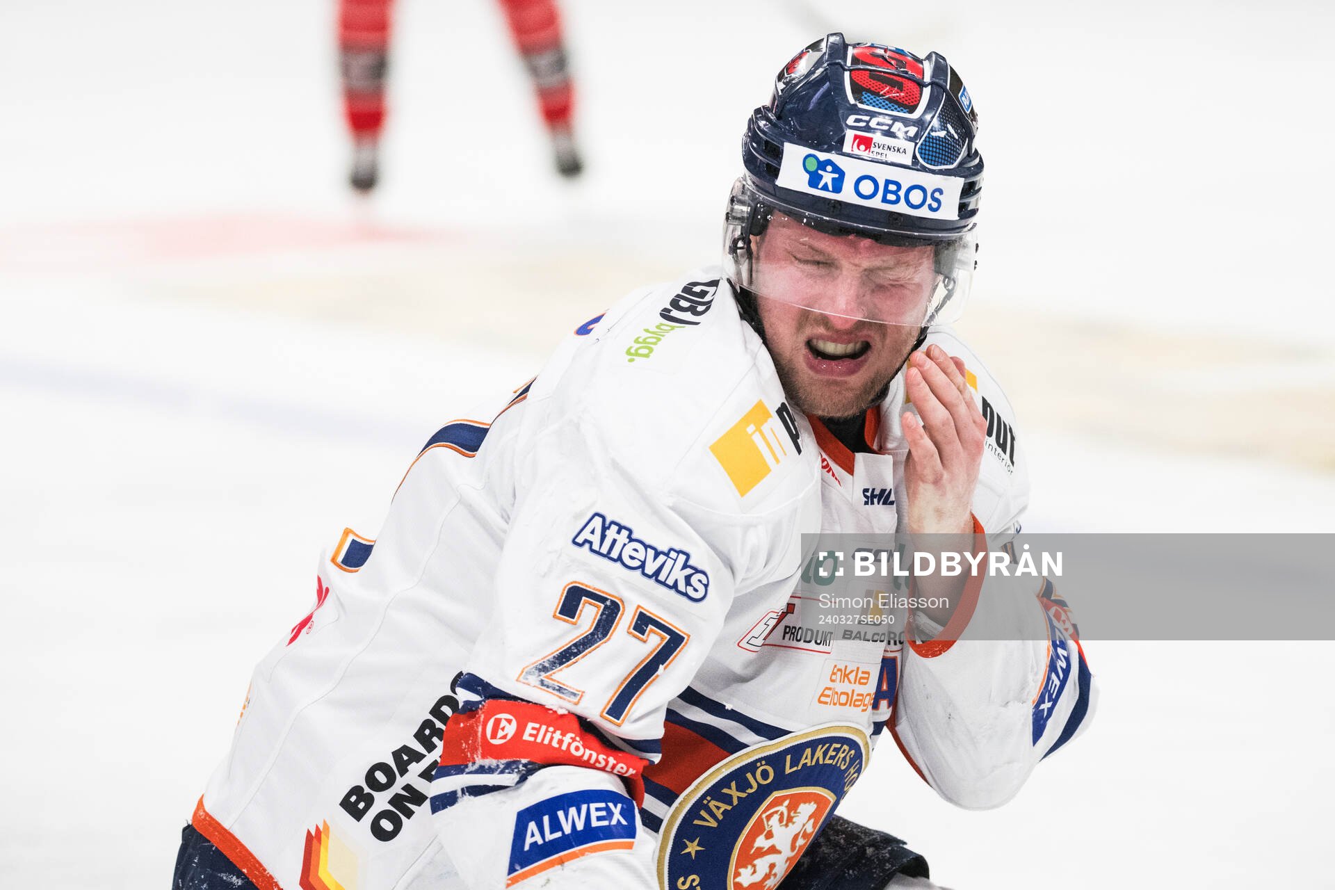 Växjös Martin Lundberg har ont