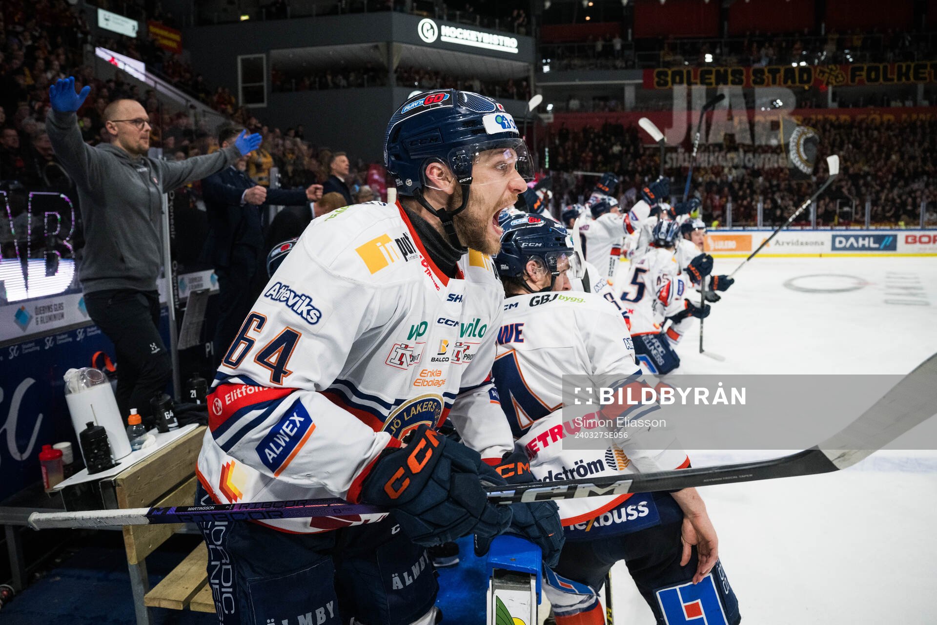 Växjös Eric Martinsson jublar