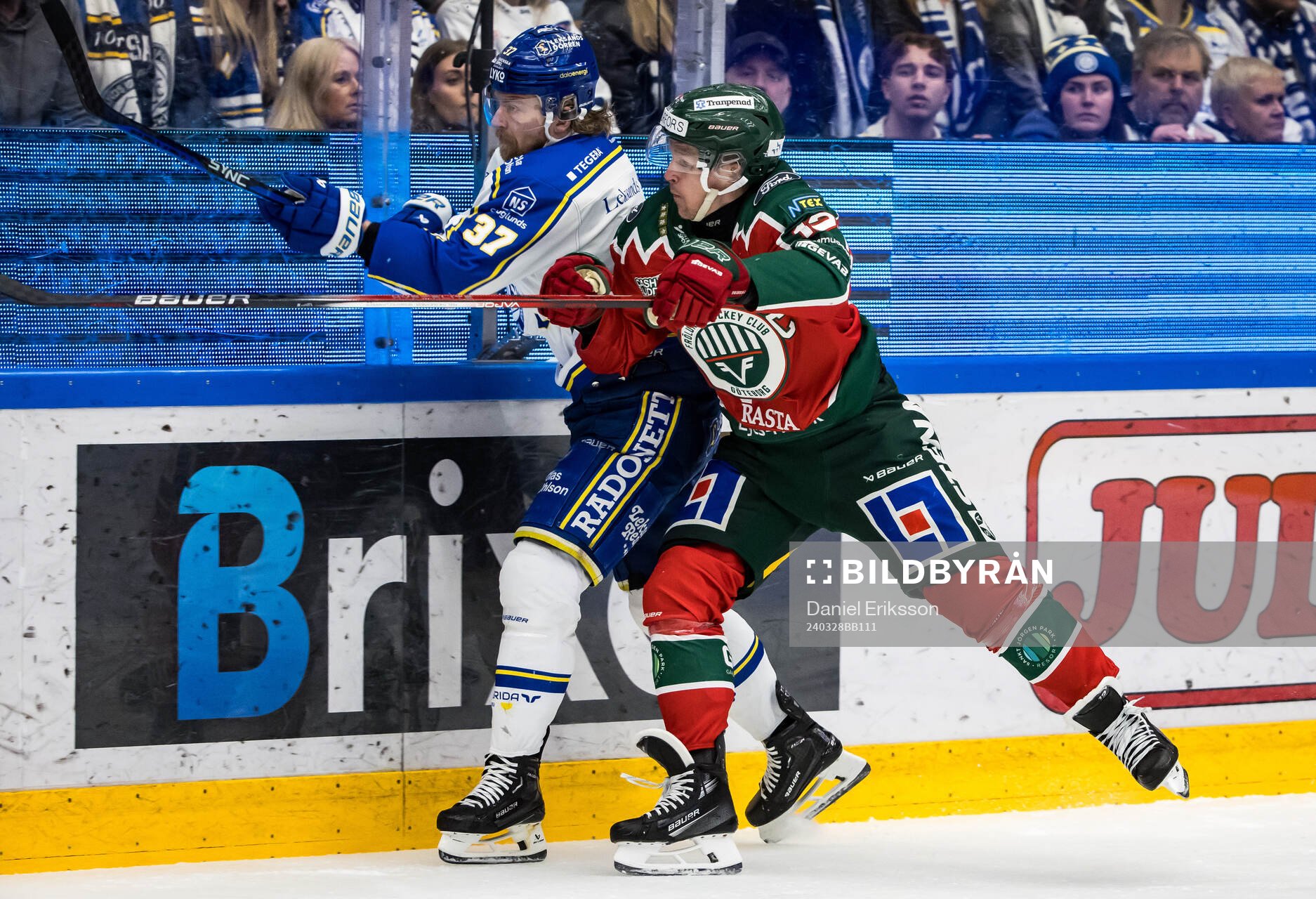 Leksands Anton Lindholm och Frölundas Max Friberg