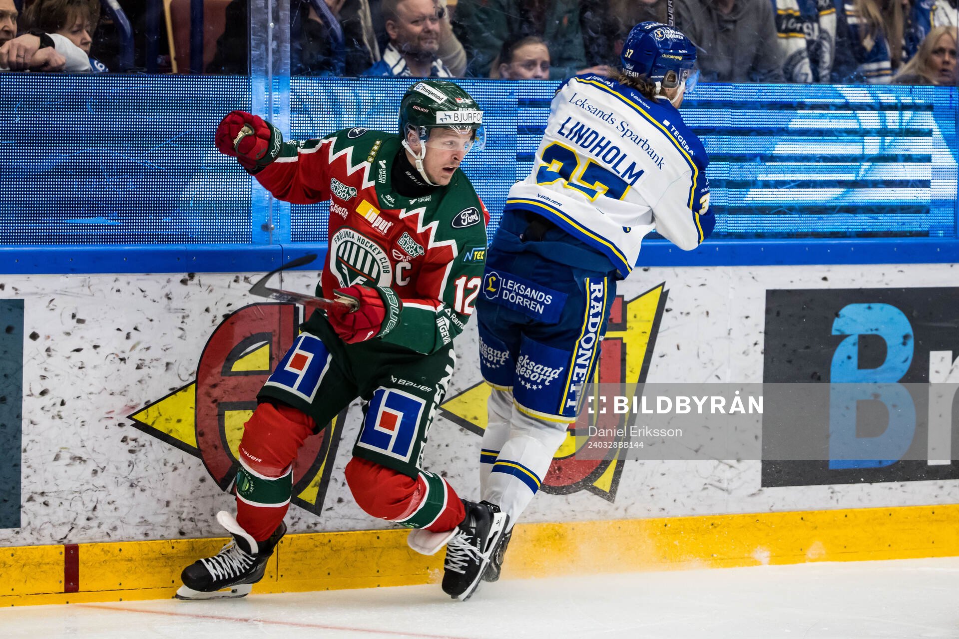 Frölundas Max Friberg och Leksands Anton Lindholm