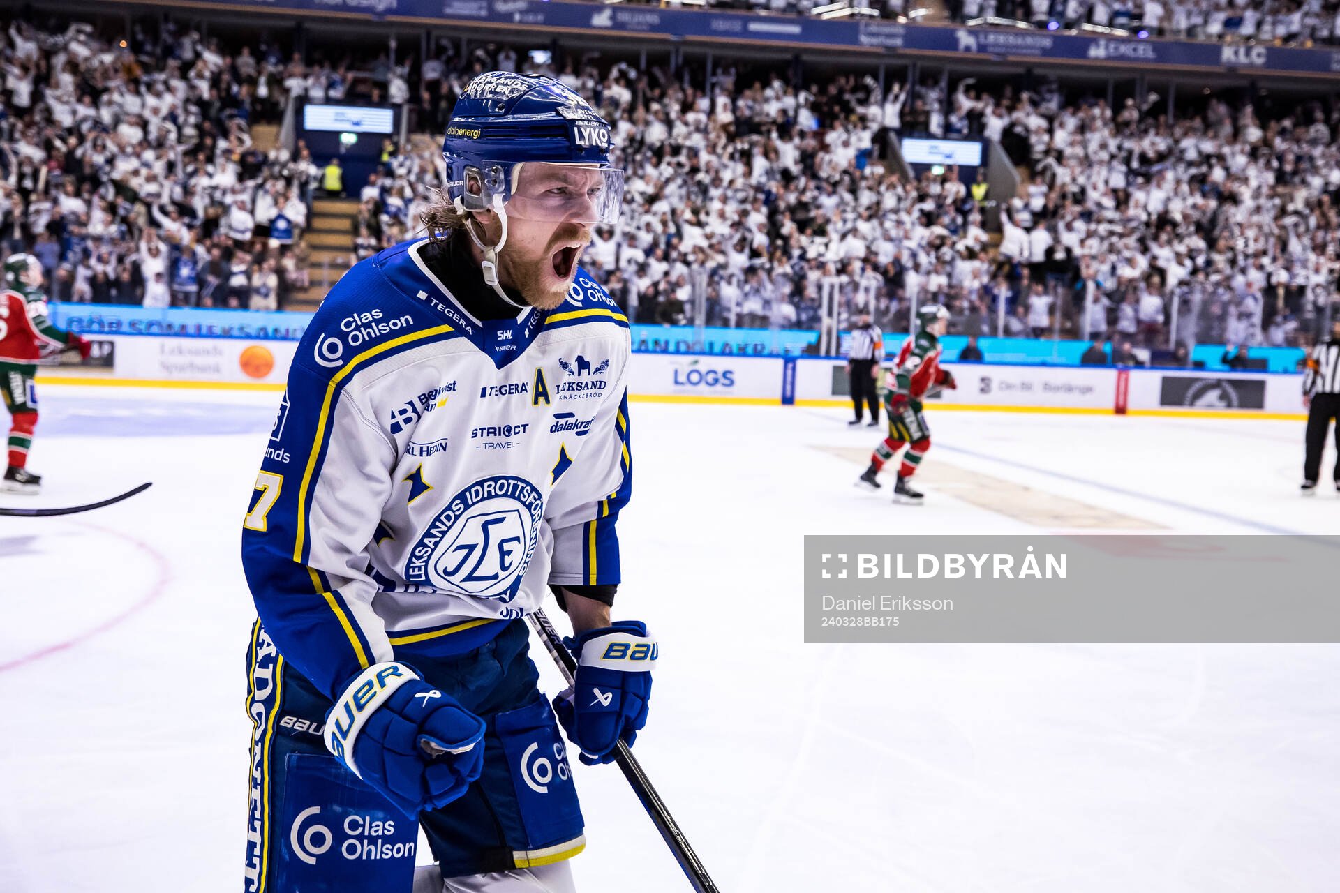 Leksands Anton Lindholm jublar