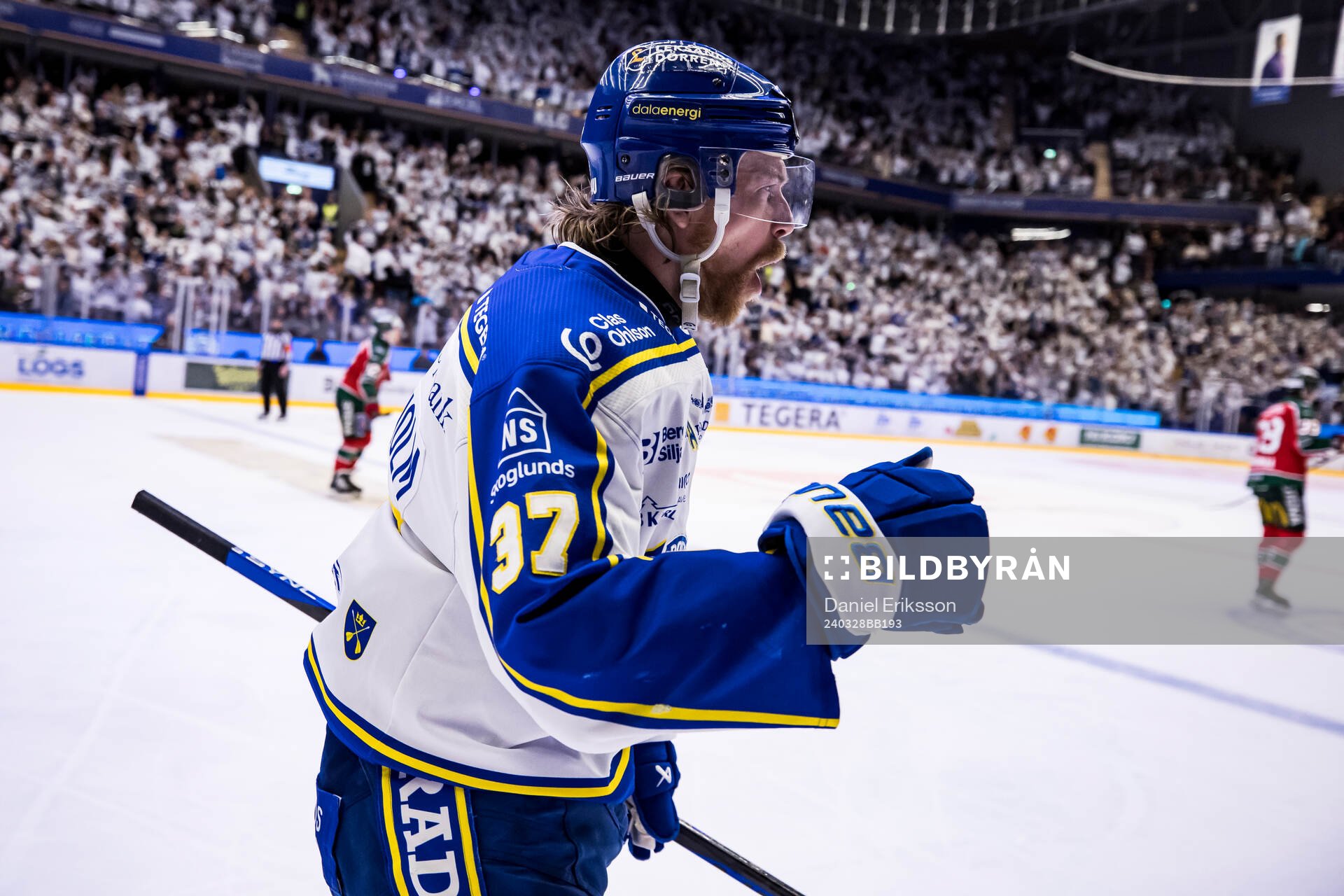 Leksands Anton Lindholm jublar