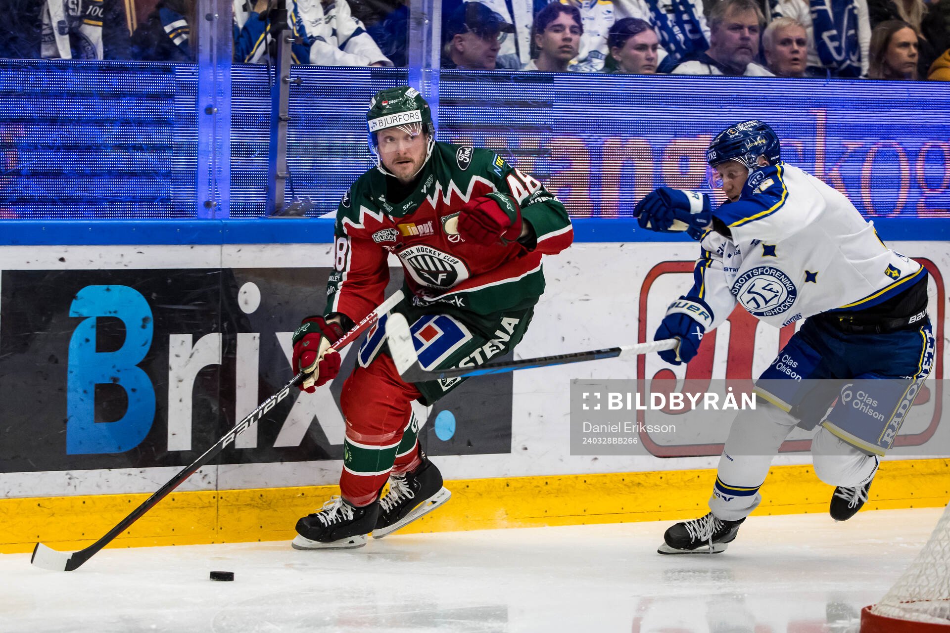 Frölundas Carl Klingberg och Leksands Olle Alsing