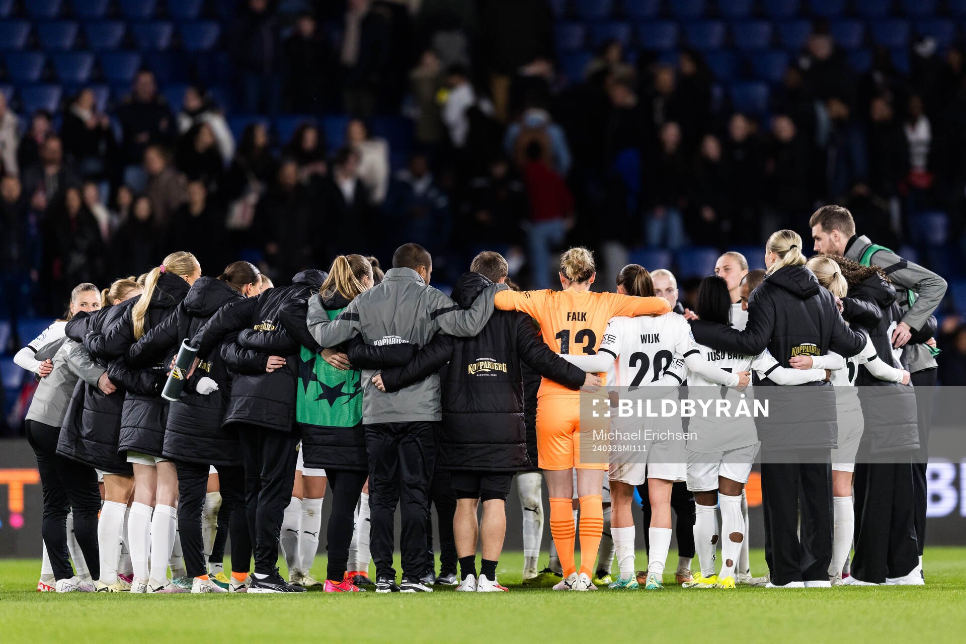 Players and staff of Häcken