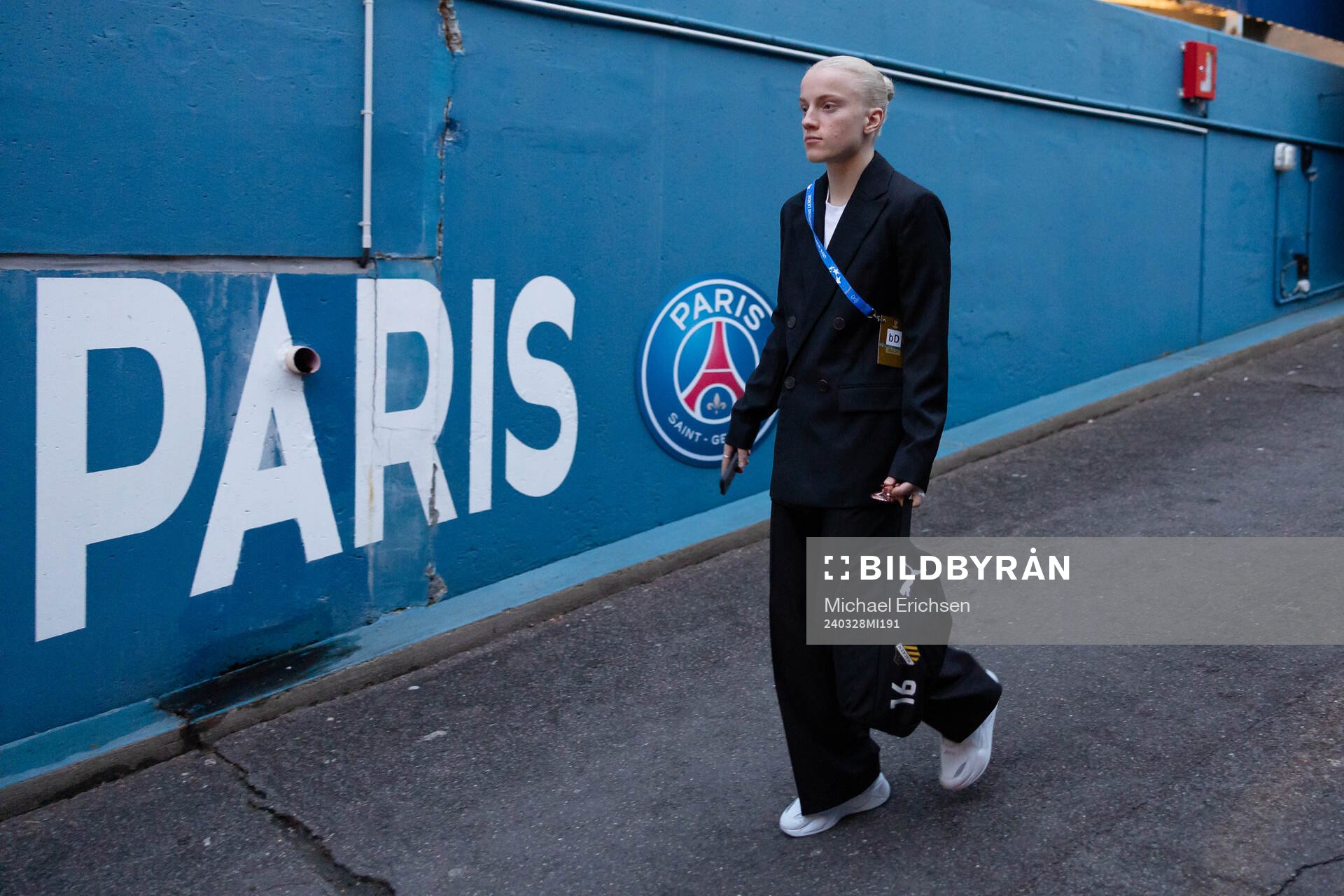 Anna Sandberg of Häcken arrives to Parc des Princes