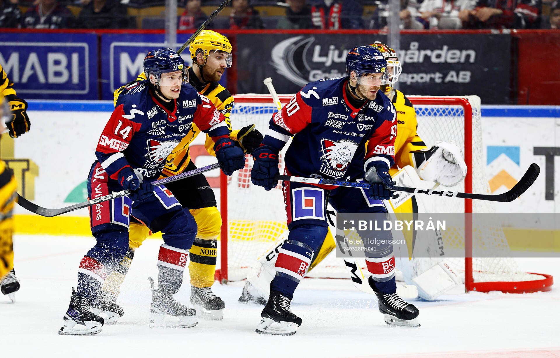 Linköpings Arvid Costmar och Lance Bouma