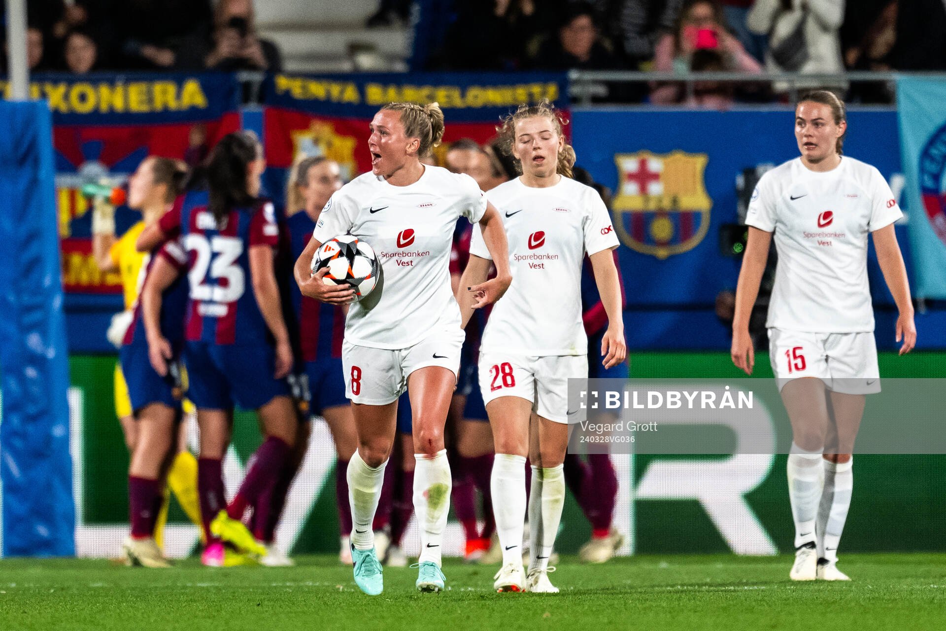 Karoline Haugland of Brann looks dejected