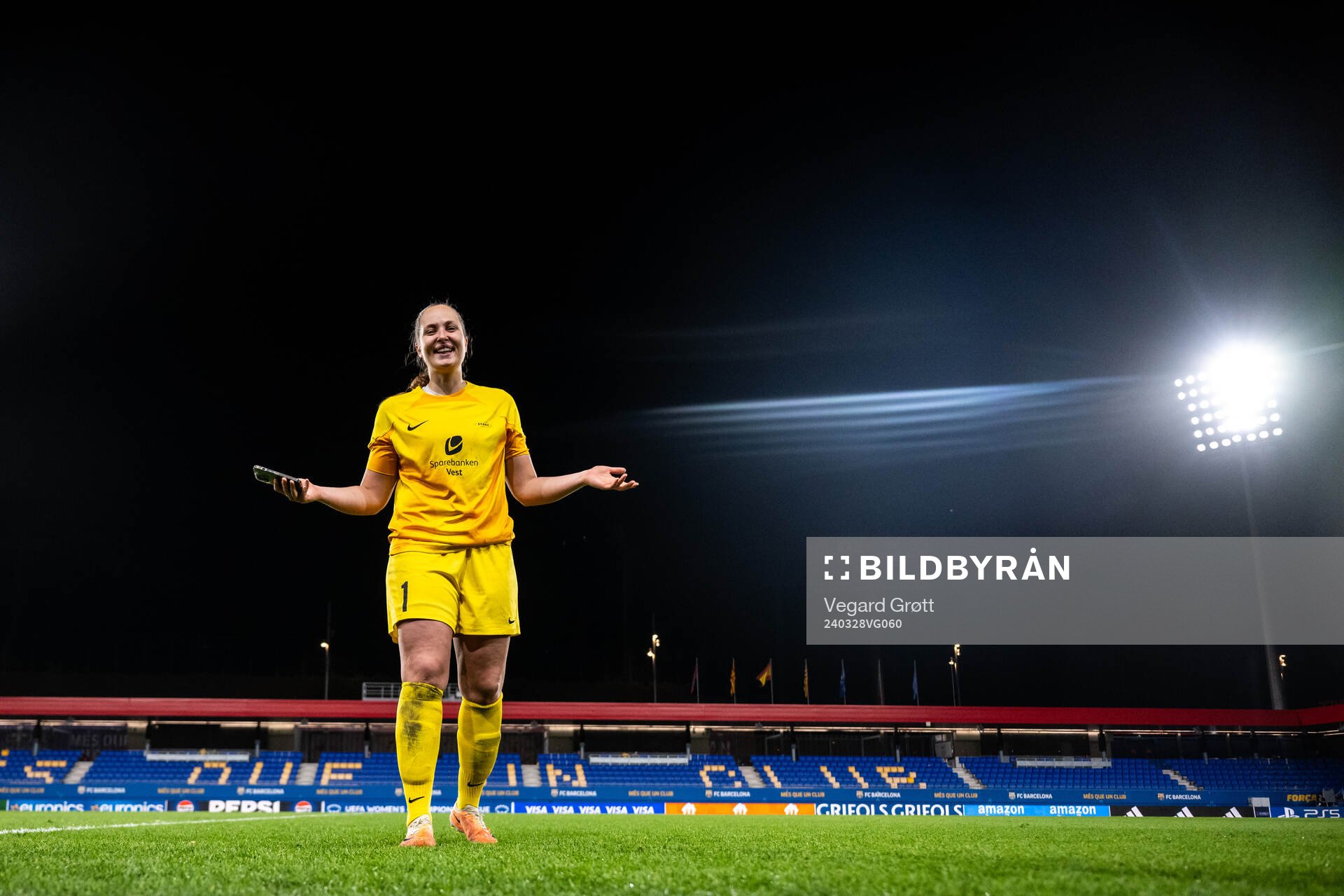 Goalkeeper Aurora Mikalsen of Brann