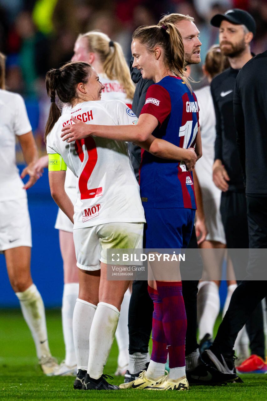 Cecilie Redisch Kvamme of Brann and Caroline Graham Hansen