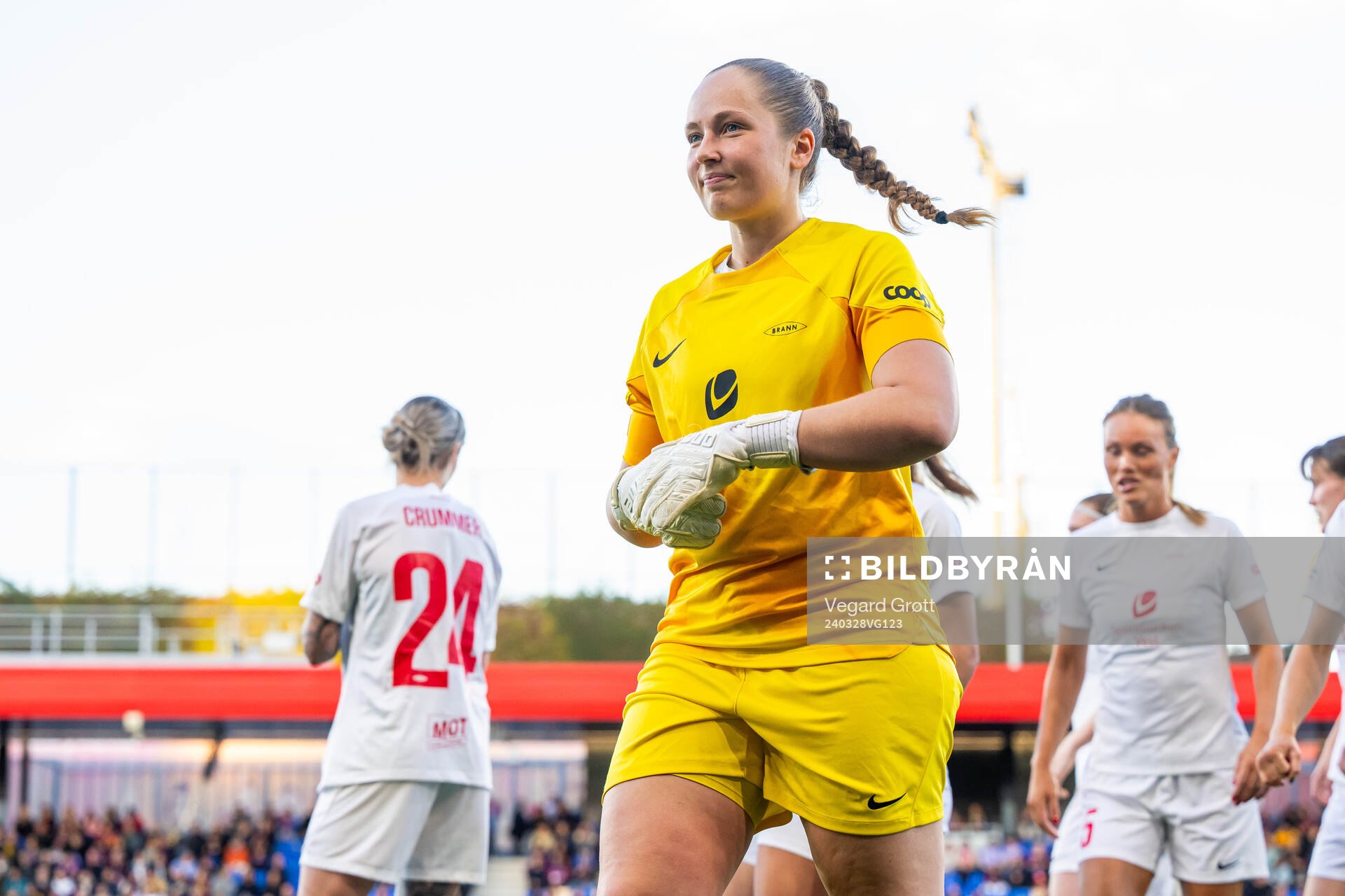 Goalkeeper Aurora Mikalsen of Brann
