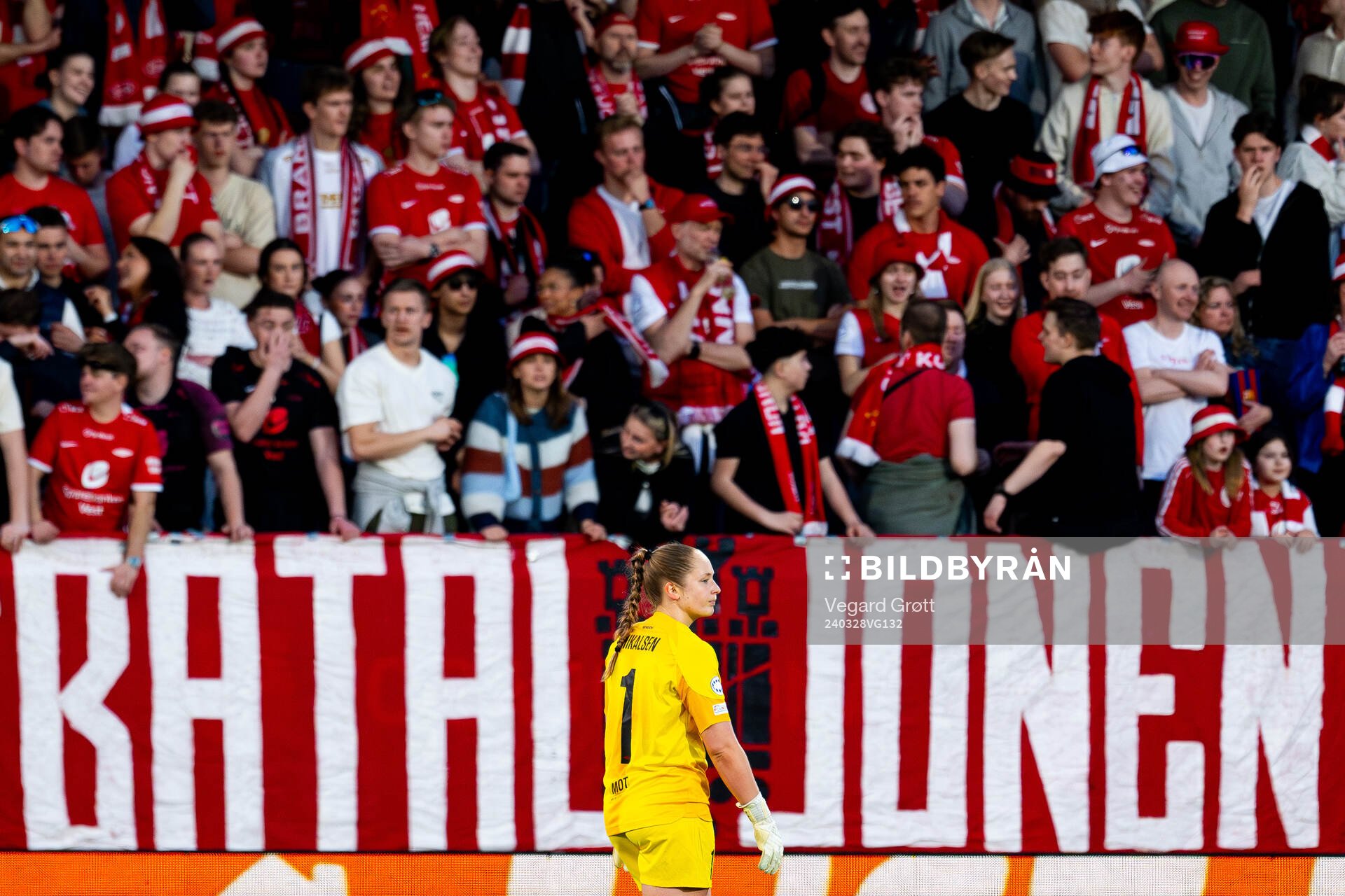 Goalkeeper Aurora Mikalsen of Brann